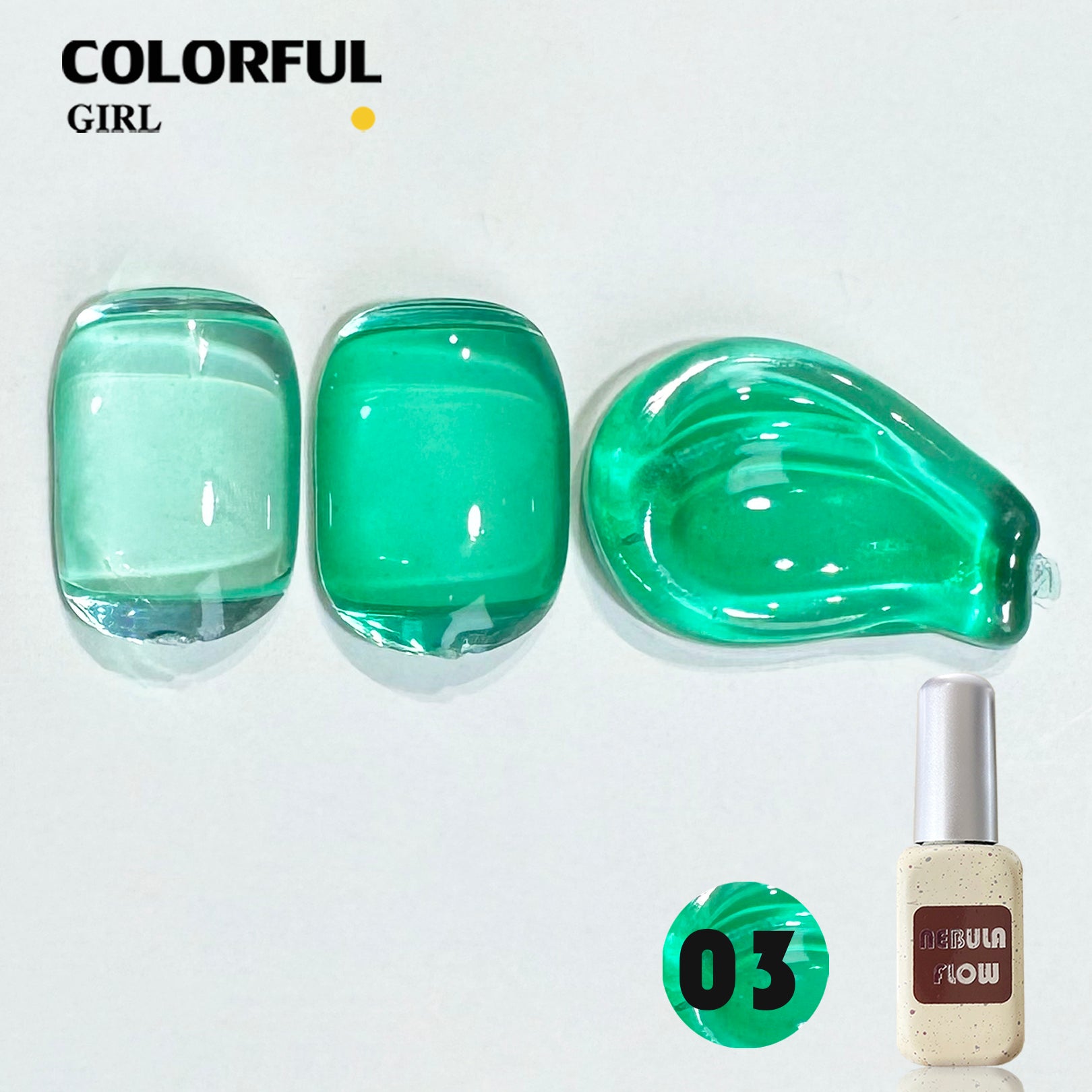 NebulNFlow แบบแยกขวด เบอร์ 1-24 สีเจลไซรัป ｜เนื้อสวยละมุนค่ะ สีลูกกวาด ไม่บางจนเกินไปทาง่าย