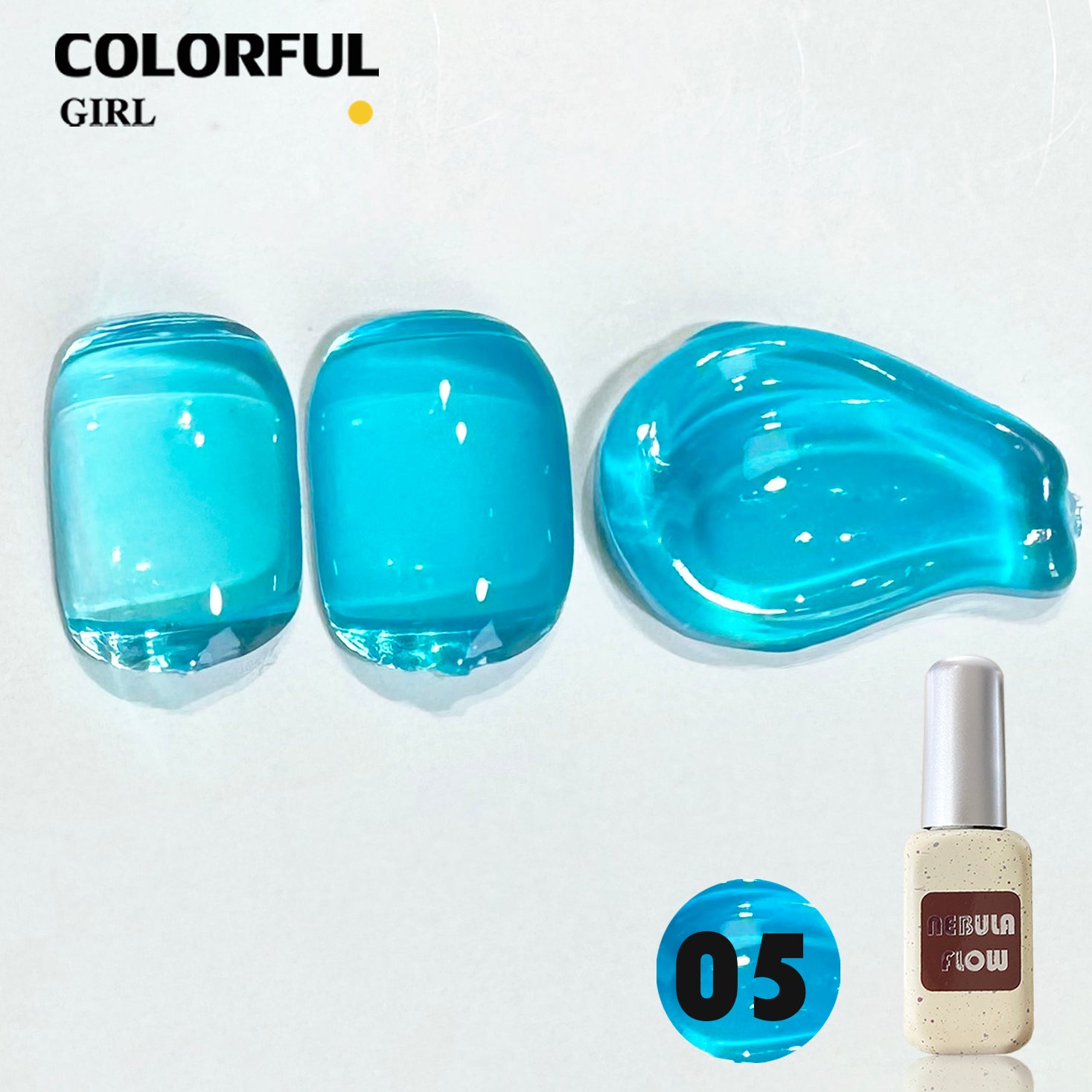 NebulNFlow แบบแยกขวด เบอร์ 1-24 สีเจลไซรัป ｜เนื้อสวยละมุนค่ะ สีลูกกวาด ไม่บางจนเกินไปทาง่าย