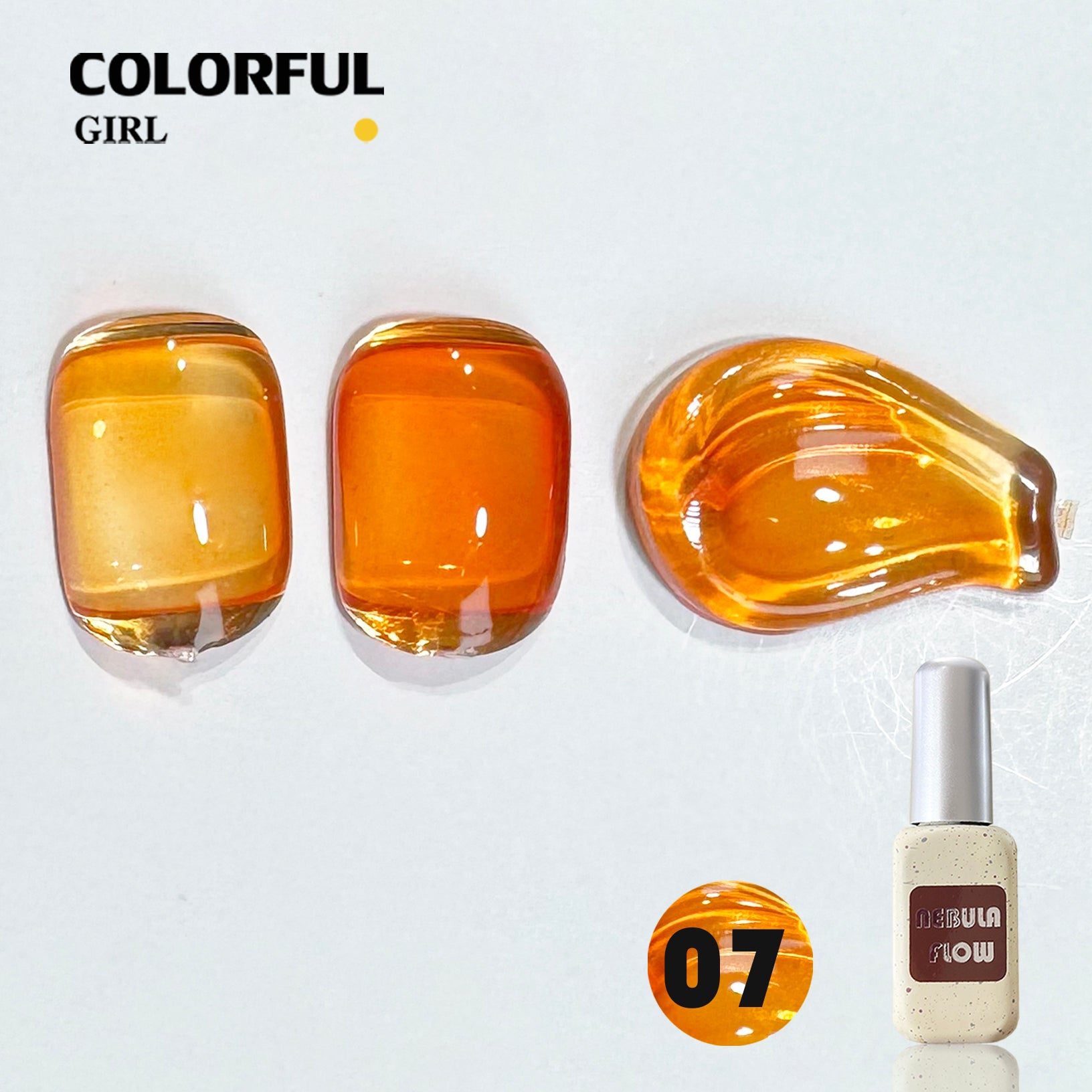 NebulNFlow แบบแยกขวด เบอร์ 1-24 สีเจลไซรัป ｜เนื้อสวยละมุนค่ะ สีลูกกวาด ไม่บางจนเกินไปทาง่าย