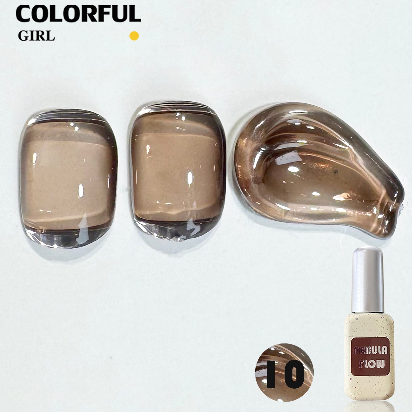 NebulNFlow แบบแยกขวด เบอร์ 1-24 สีเจลไซรัป ｜เนื้อสวยละมุนค่ะ สีลูกกวาด ไม่บางจนเกินไปทาง่าย