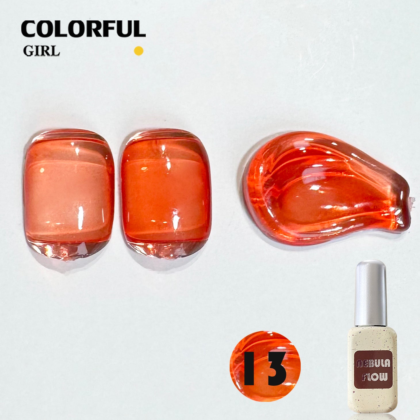 NebulNFlow แบบแยกขวด เบอร์ 1-24 สีเจลไซรัป ｜เนื้อสวยละมุนค่ะ สีลูกกวาด ไม่บางจนเกินไปทาง่าย