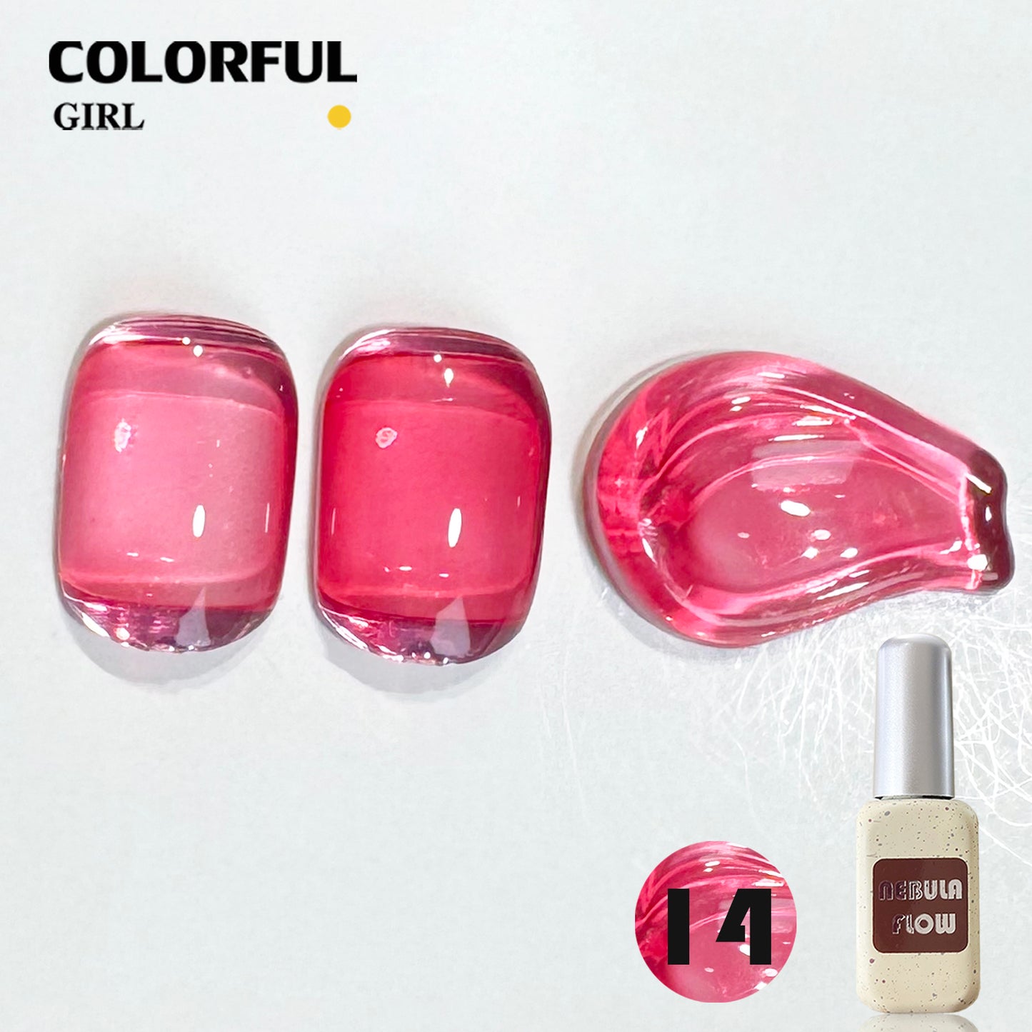 ✨พร้อมส่ง🇹🇭✨NF-020|เบอร์ 1-24 สีเจลไซรัป แบบแยกขวด NebulNFlow ｜เนื้อสวยละมุนค่ะ สีลูกกวาด ไม่บางจนเกินไปทาง่ายและสวยมากค่ะ