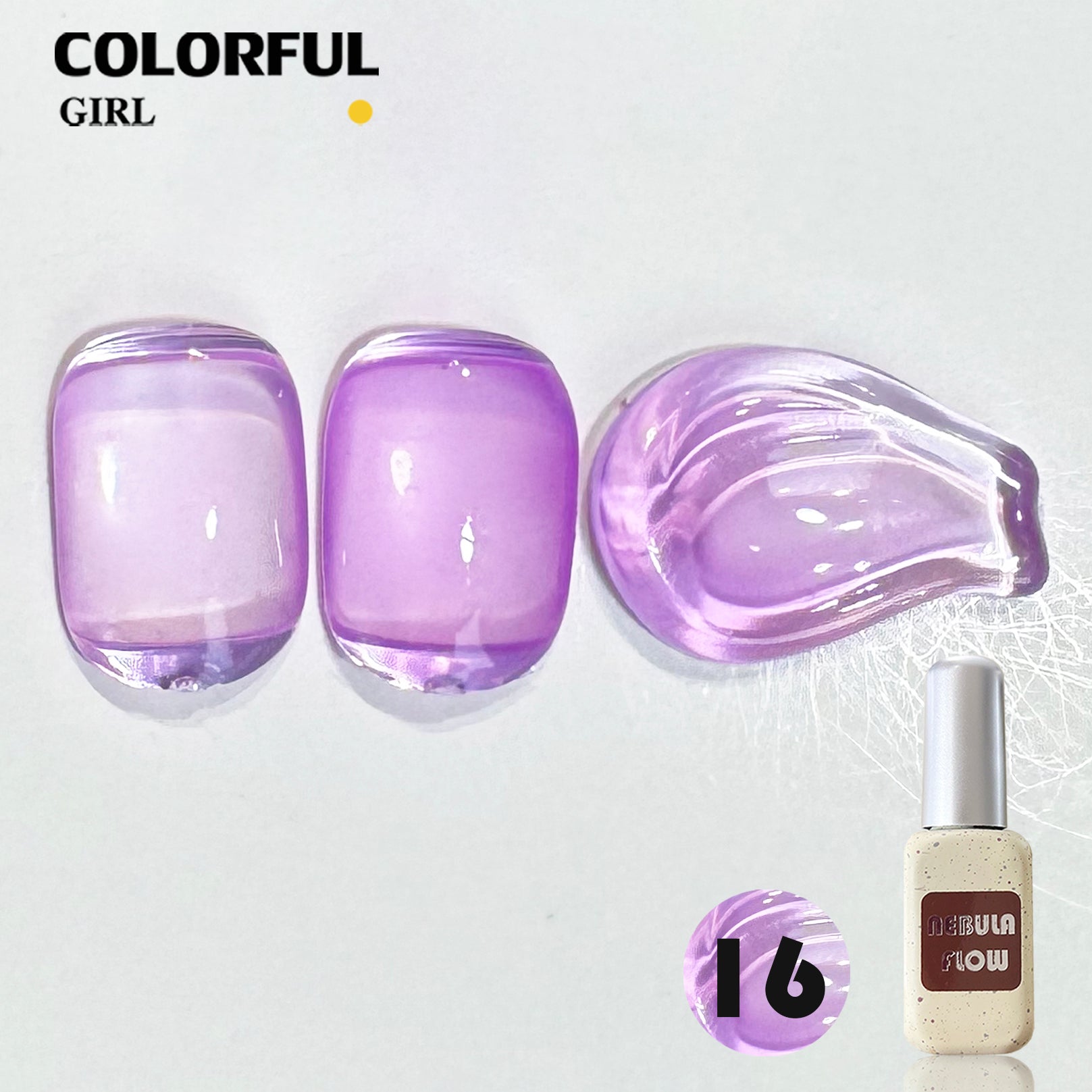NebulNFlow แบบแยกขวด เบอร์ 1-24 สีเจลไซรัป ｜เนื้อสวยละมุนค่ะ สีลูกกวาด ไม่บางจนเกินไปทาง่าย