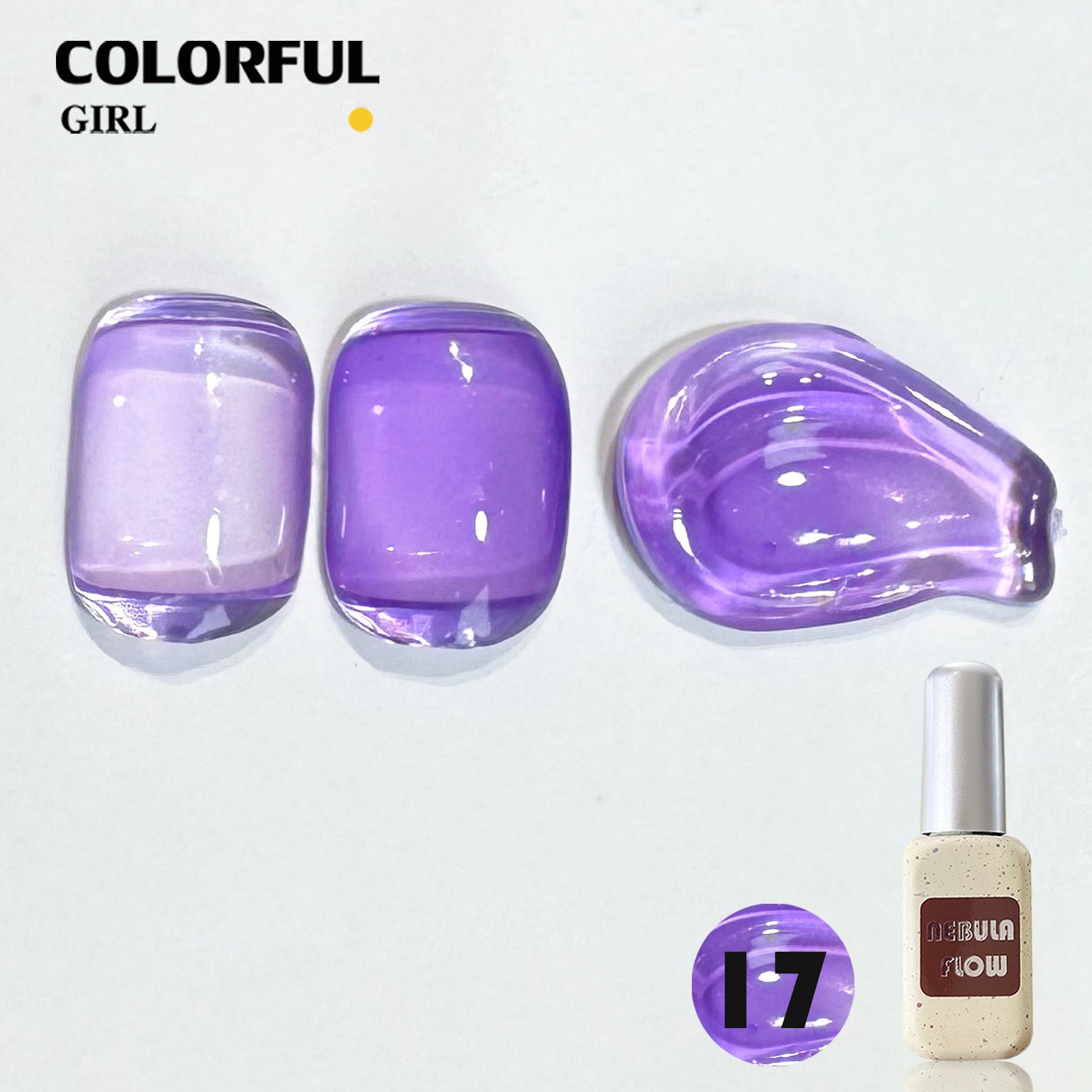 NebulNFlow แบบแยกขวด เบอร์ 1-24 สีเจลไซรัป ｜เนื้อสวยละมุนค่ะ สีลูกกวาด ไม่บางจนเกินไปทาง่าย