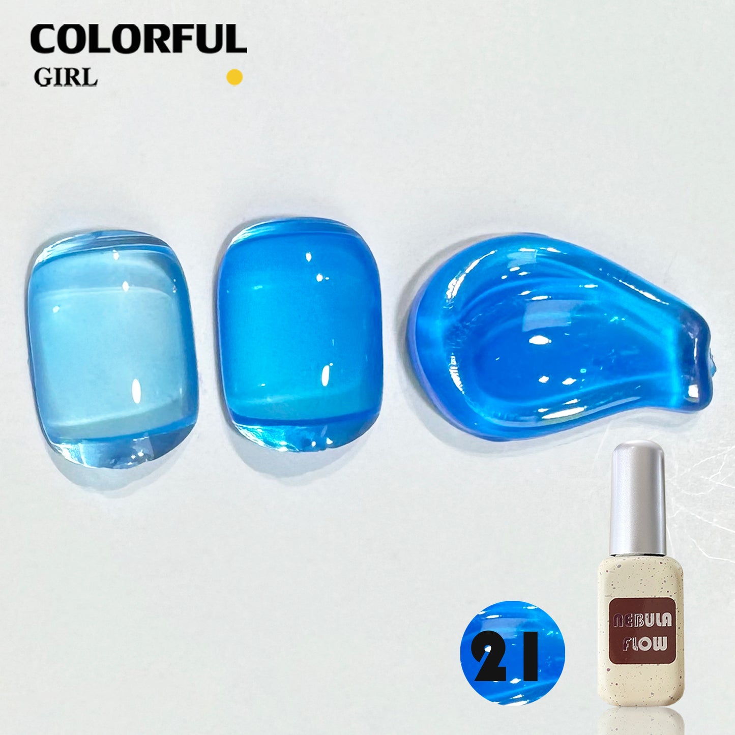 ✨พร้อมส่ง🇹🇭✨NF-020|เบอร์ 1-24 สีเจลไซรัป แบบแยกขวด NebulNFlow ｜เนื้อสวยละมุนค่ะ สีลูกกวาด ไม่บางจนเกินไปทาง่ายและสวยมากค่ะ