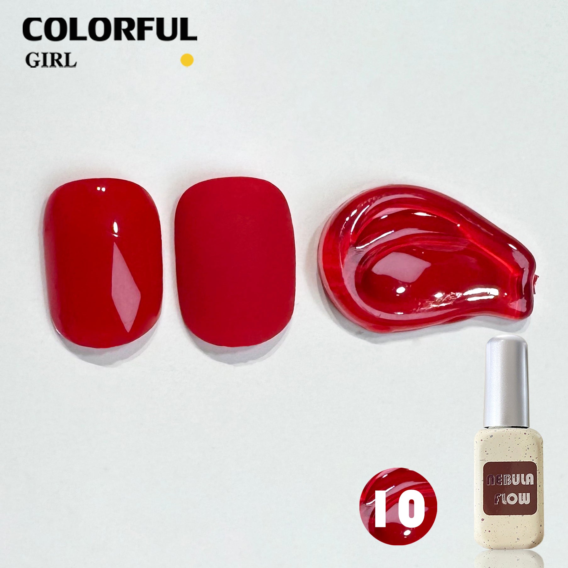 NebulNFlow เบอร์ 1-24 สี เจลสีแดง แบบแยกขวด ｜สีเจลไซรัป /สีเจลกลิซเตอร์/สีเจลสีพื้น/สีเจลแคทอาย