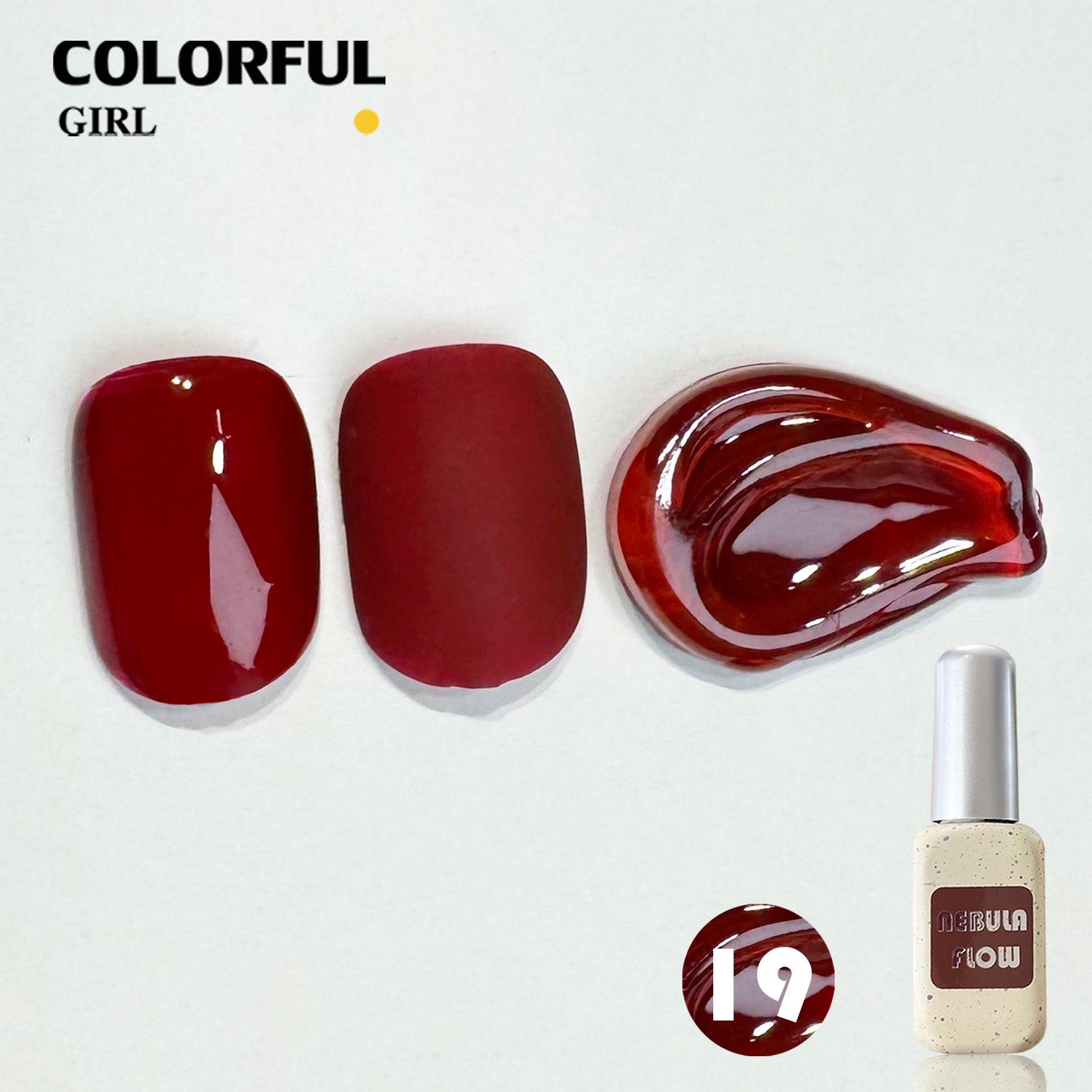 NebulNFlow เบอร์ 1-24 สี เจลสีแดง แบบแยกขวด ｜สีเจลไซรัป /สีเจลกลิซเตอร์/สีเจลสีพื้น/สีเจลแคทอาย