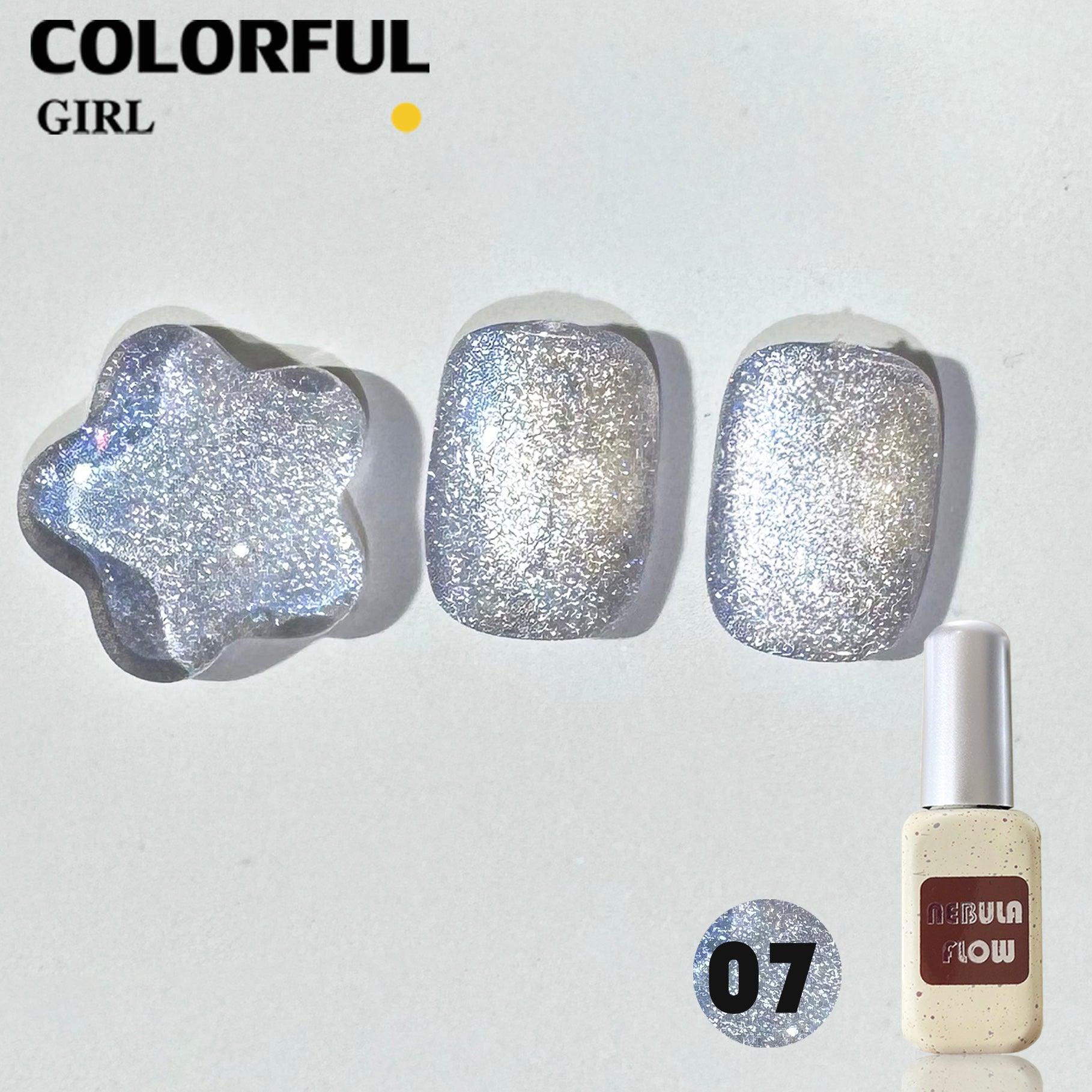 NebulNFlow สีลูกแก้ว  แบบแยกขวด เบอร์ 1-12  | cat eye สีแน่น วิบวับ