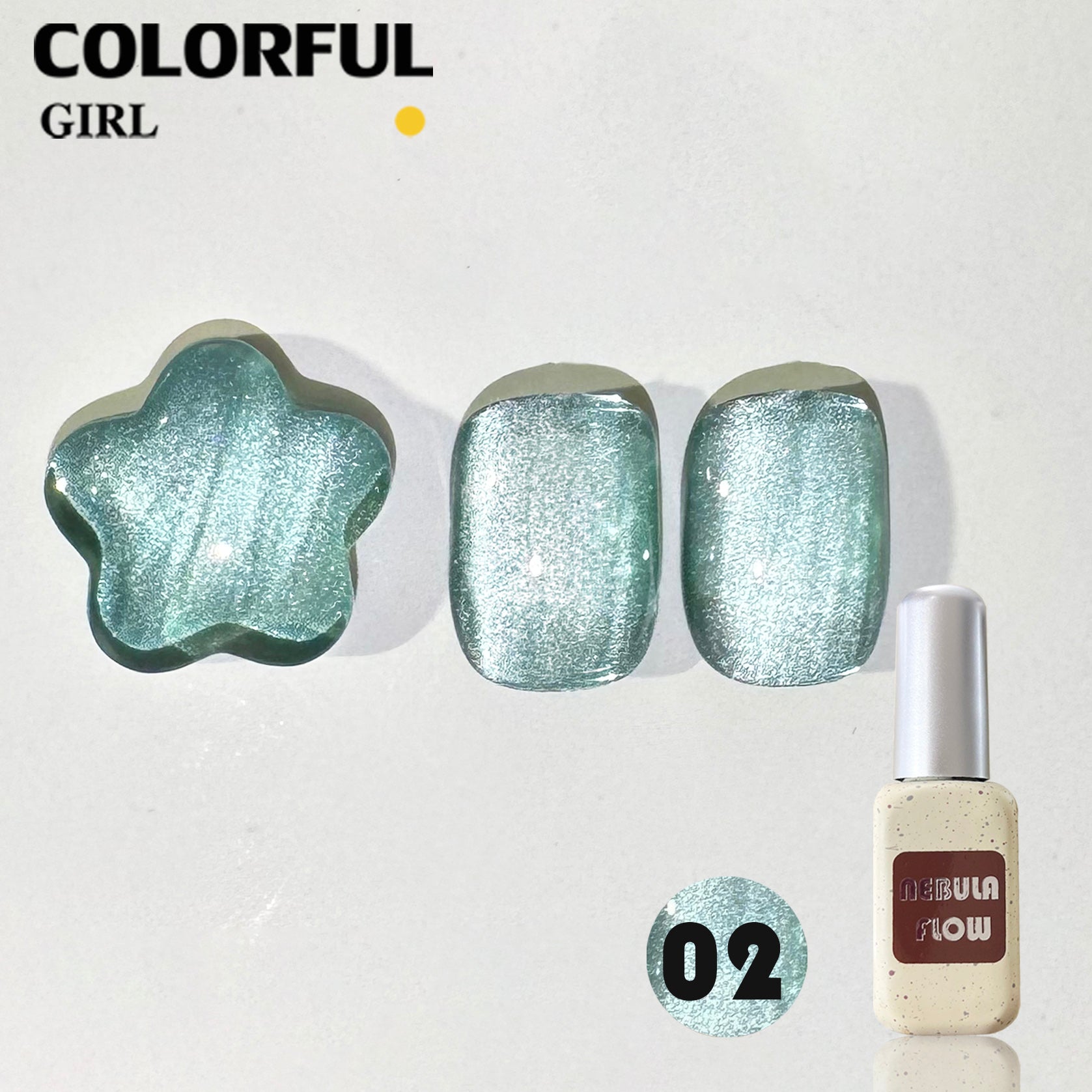 NebulNFlow  แบบแยกขวด เบอร์ 1-12 สีเจลแคทอายเนื้อซาติน