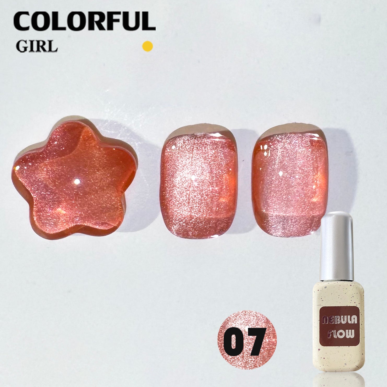 NebulNFlow  แบบแยกขวด เบอร์ 1-12 สีเจลแคทอายเนื้อซาติน