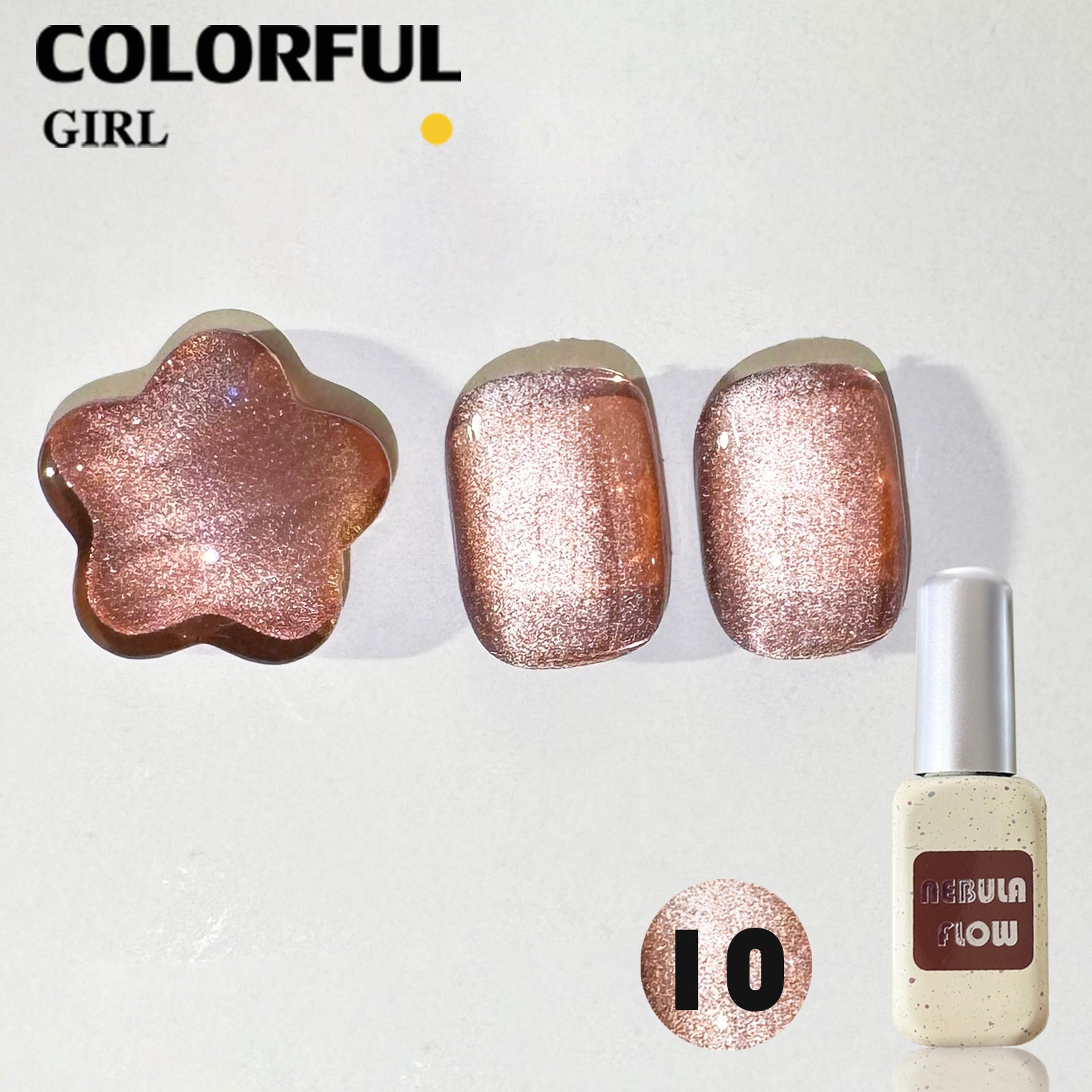 NebulNFlow  แบบแยกขวด เบอร์ 1-12 สีเจลแคทอายเนื้อซาติน