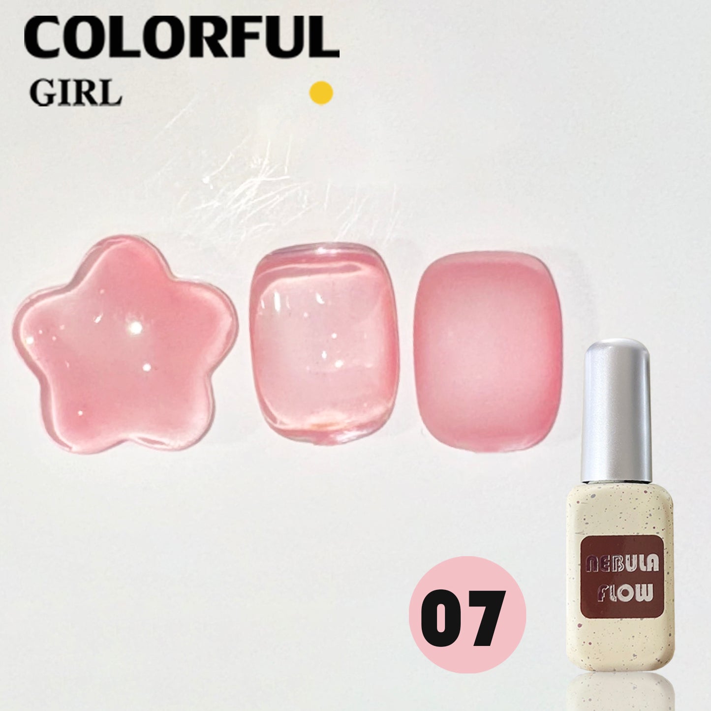 ✨พร้อมส่ง🇹🇭✨NF-005|เบอร์ 1-12 แบบแยกขวด สีเจลไซรัป NebulNFlow | 12 สี Ice Peach ต้องอบ ส่งไว สีธรรมชาติที่คล้ายสีผิวผิว