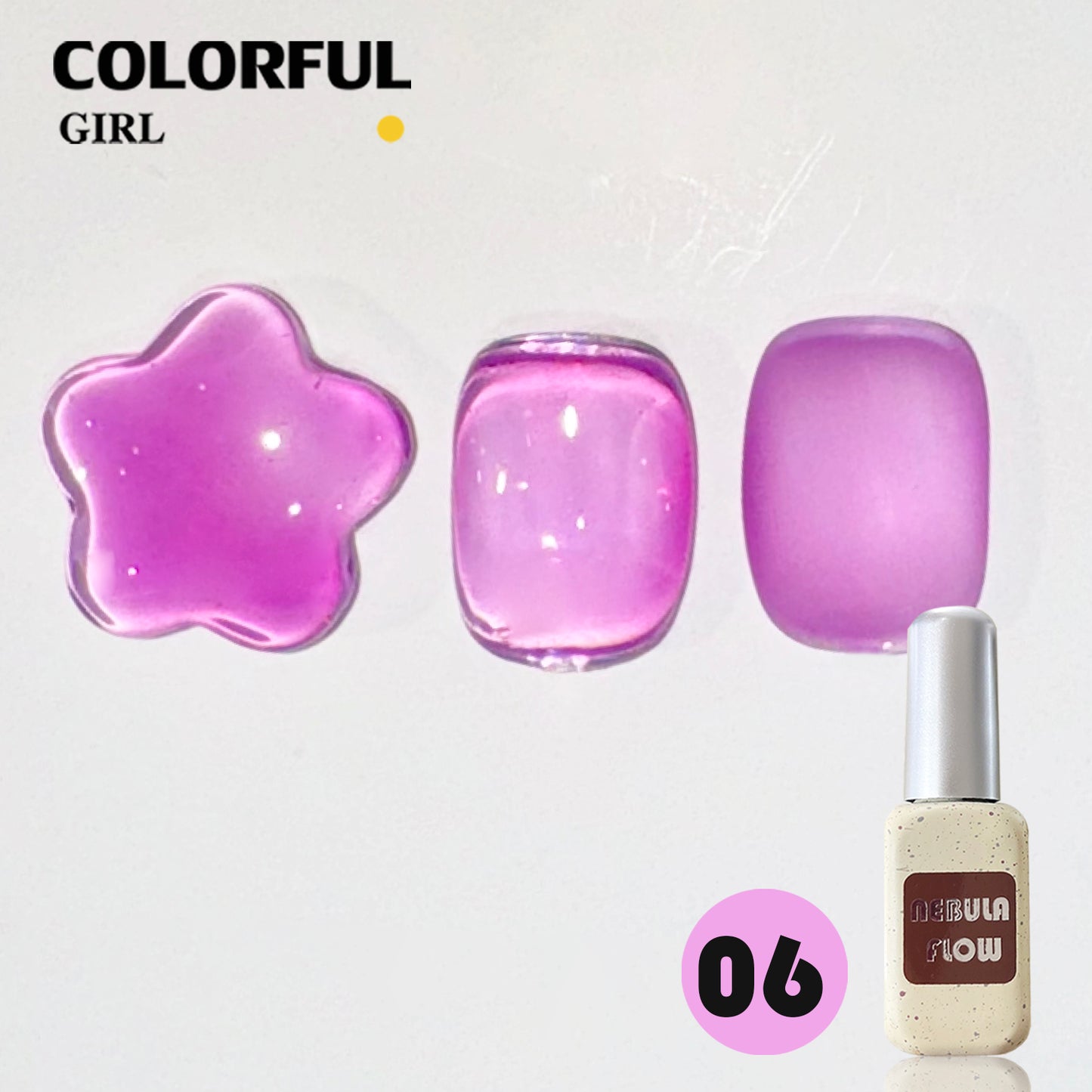 ✨พร้อมส่ง🇹🇭✨ NF-006|เบอร์ 1-12 แบบแยกขวด สีไซรัปแคนดี้NebulNFlow| สีลูกกวาด เนื้อสวยละมุนค่ะ ส่งไว ไม่บางจนเกินไปทาง่ายและสวยมากค่ะ