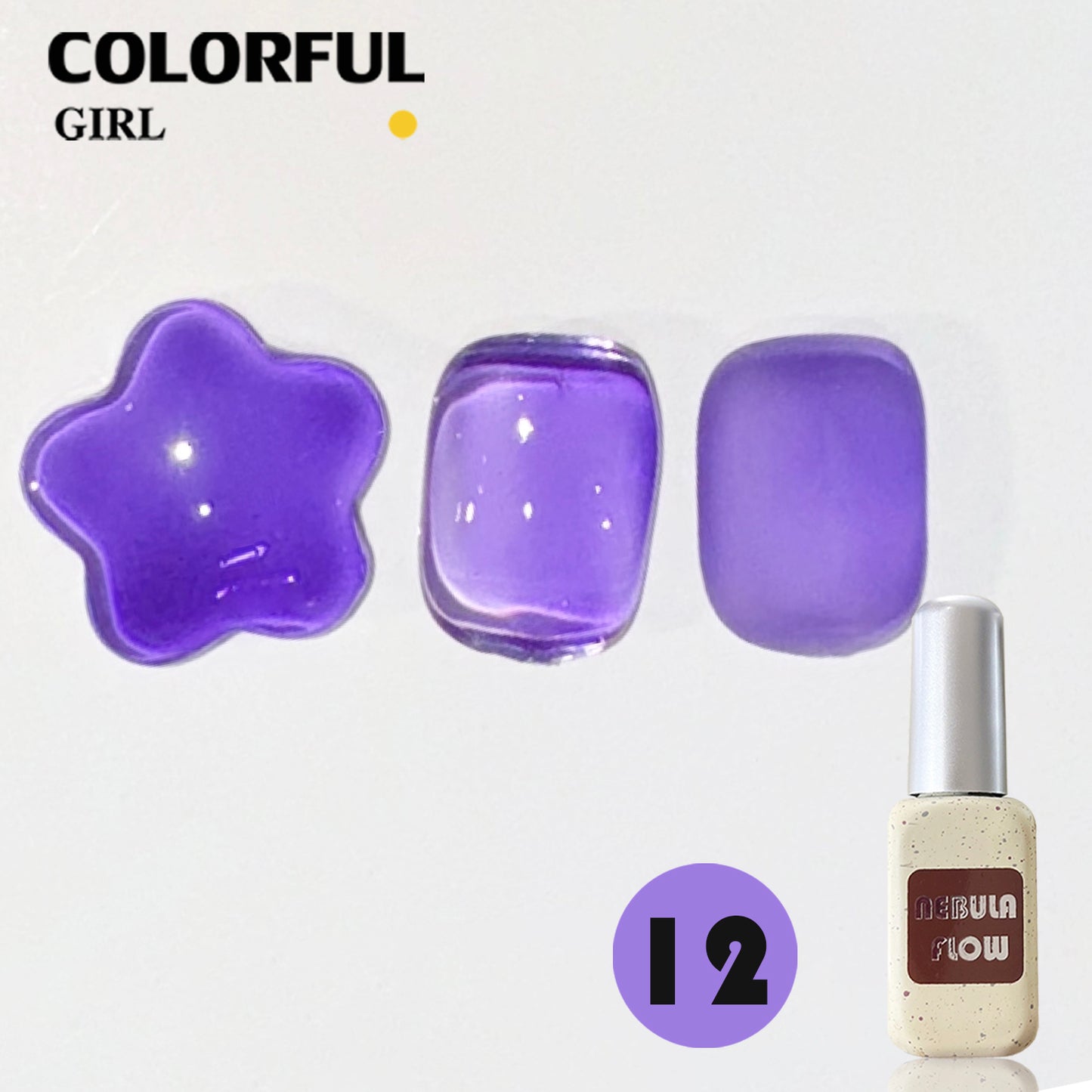 ✨พร้อมส่ง🇹🇭✨ NF-006|เบอร์ 1-12 แบบแยกขวด สีไซรัปแคนดี้NebulNFlow| สีลูกกวาด เนื้อสวยละมุนค่ะ ส่งไว ไม่บางจนเกินไปทาง่ายและสวยมากค่ะ