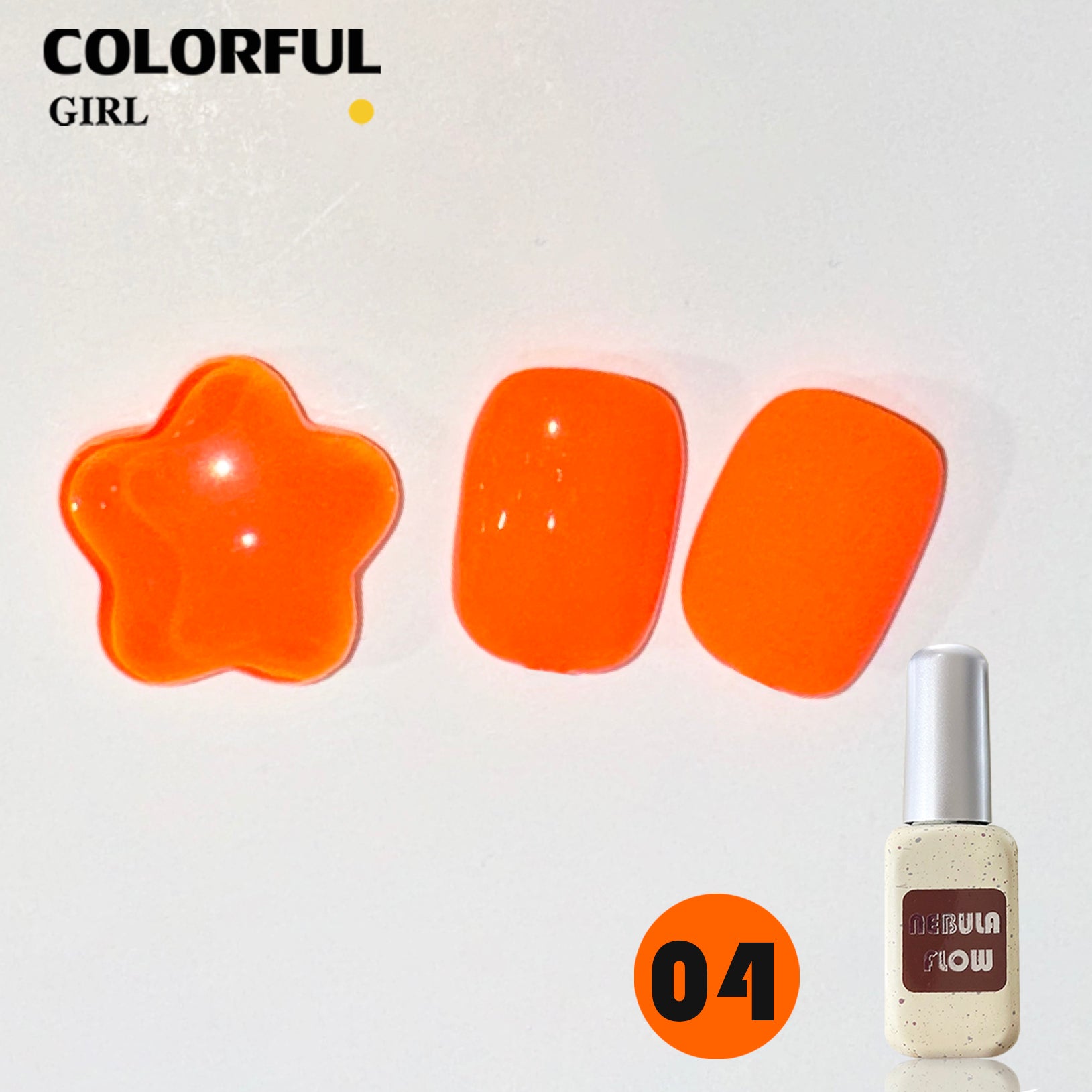 NebulNFlow แบบแยกขวด สีนีออน  เบอร์ 1-12 ｜ไม่เรืองแสง