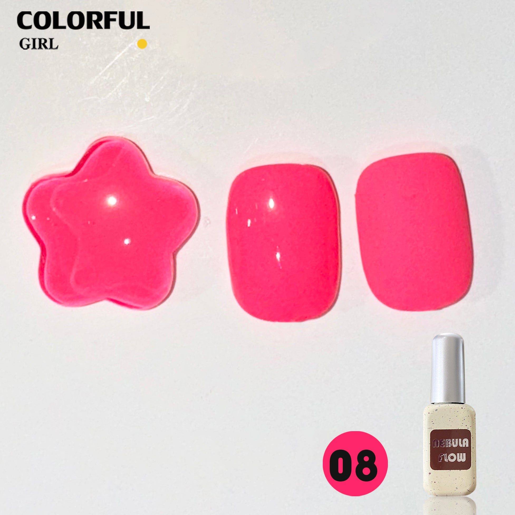 NebulNFlow แบบแยกขวด สีนีออน  เบอร์ 1-12 ｜ไม่เรืองแสง