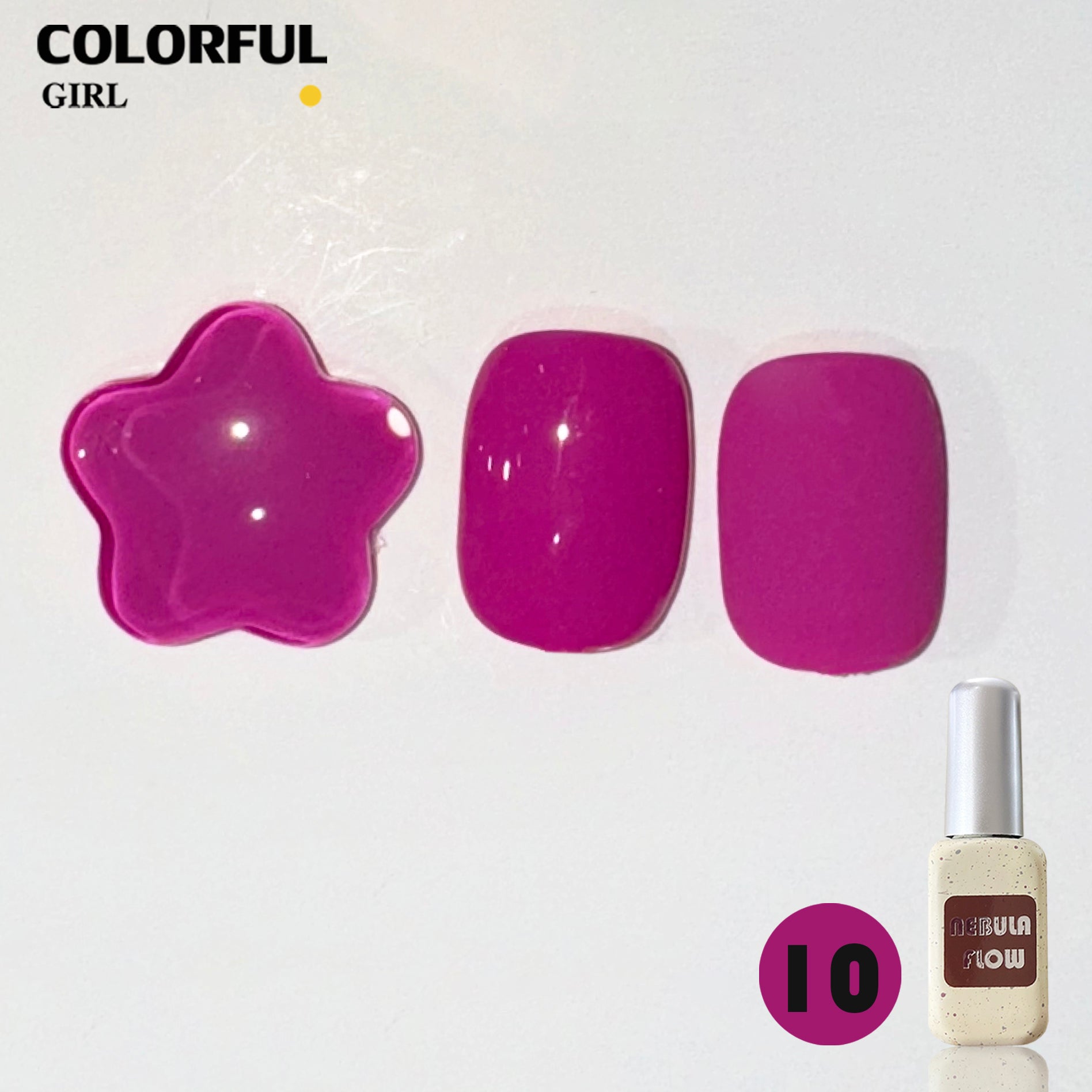 NebulNFlow แบบแยกขวด สีนีออน  เบอร์ 1-12 ｜ไม่เรืองแสง
