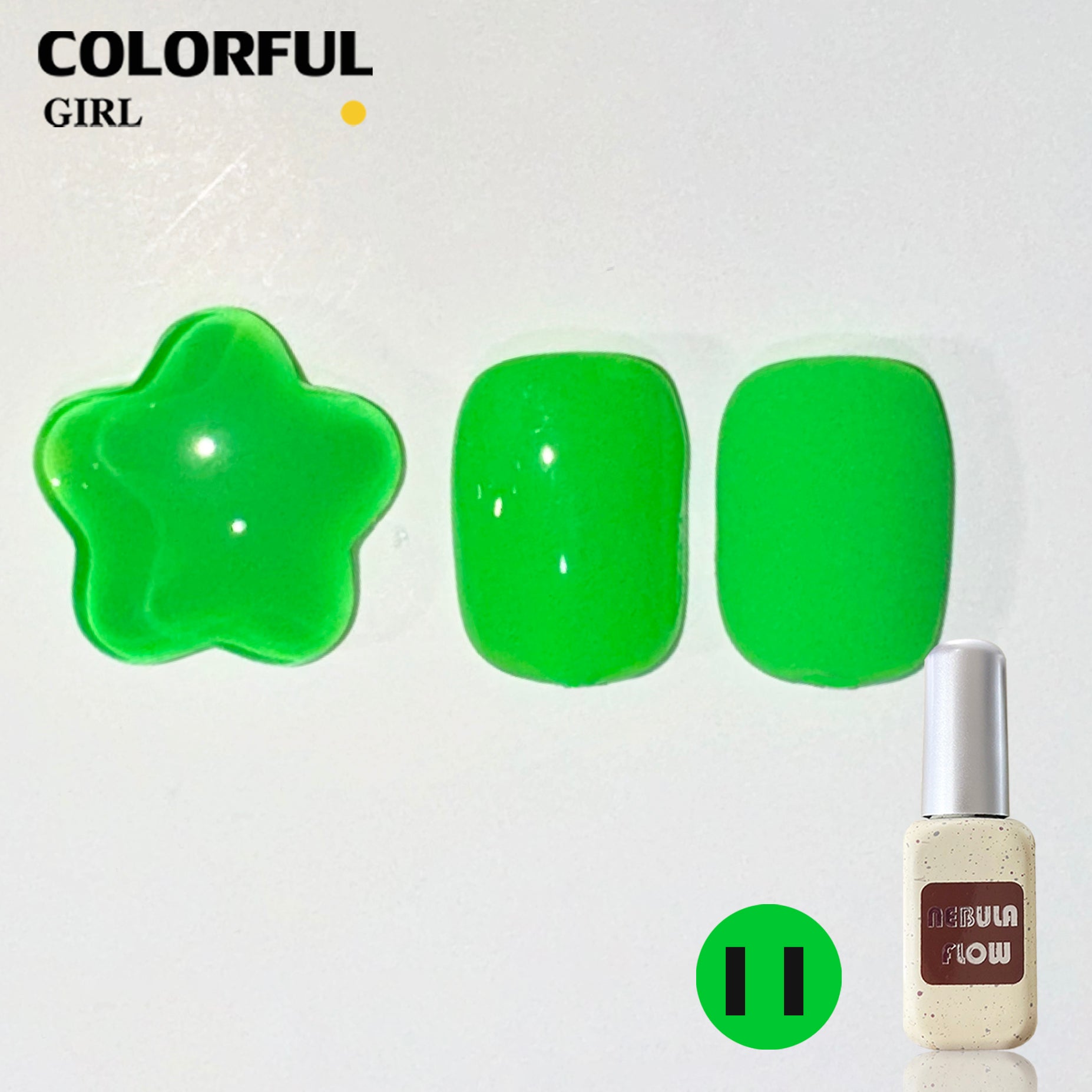NebulNFlow แบบแยกขวด สีนีออน  เบอร์ 1-12 ｜ไม่เรืองแสง