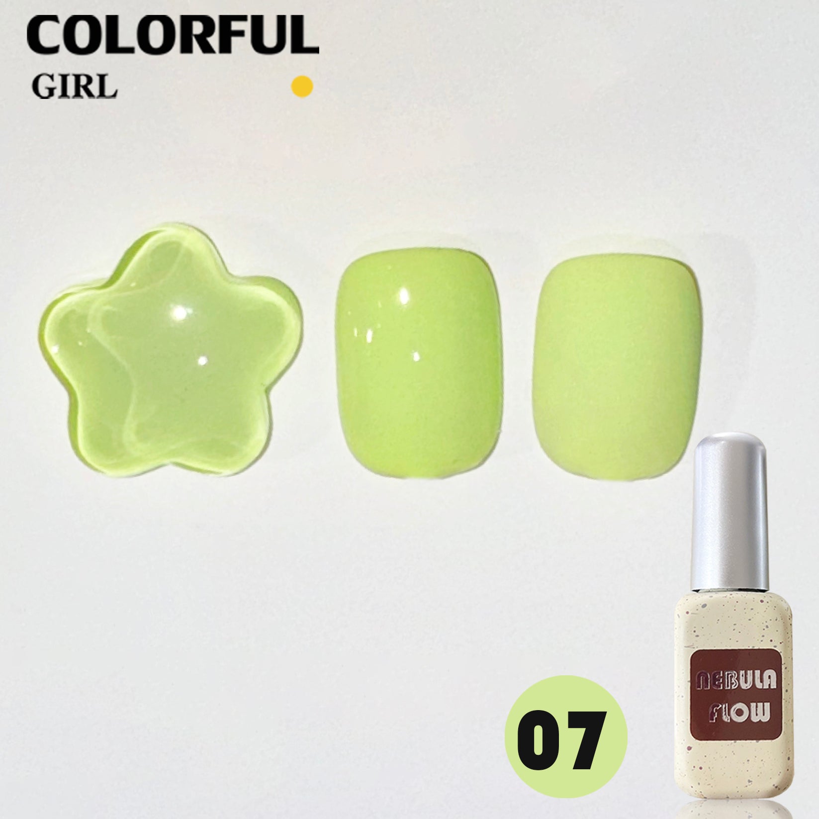 NebulNFlow 12 สี สีพาสเทล แบบแยกขวด ｜ สีพาสเทล