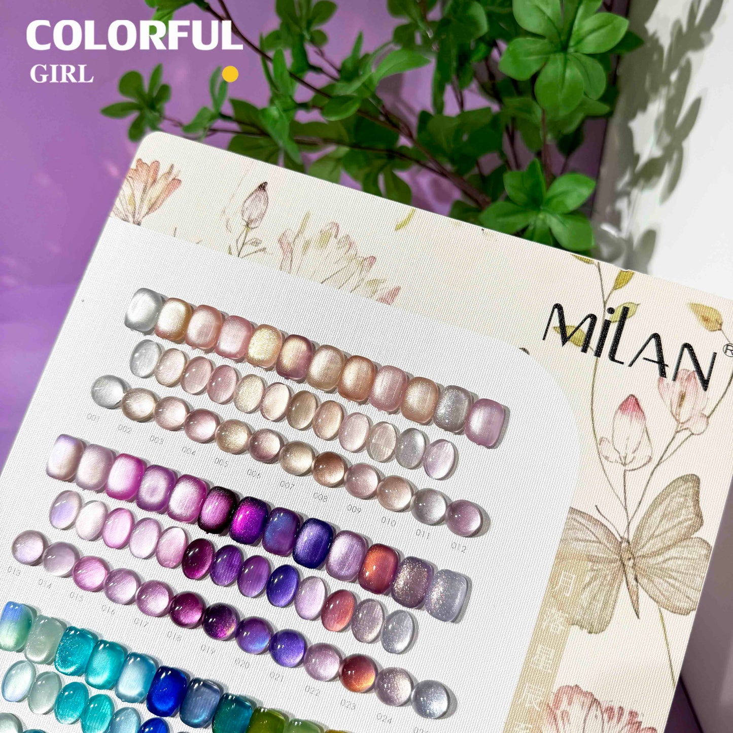 【พร้อมส่ง】MILAN 50 สี ✨ สีเจลแคทอายเนื้อซาติน + สีเจลแคทอายลูกแก้ว ครบเซ็ต 50 สี สีสวยแน่นชัด ติดทนนาน เงางามประกายหรูหรา เหมาะสำหรับร้านทำเล็บมืออาชีพและใช้ส่วนตัว แถมฟรีชาร์ทสี Cat Eye 50 สี (ทามาให้แล้ว พร้อมใช้งาน)