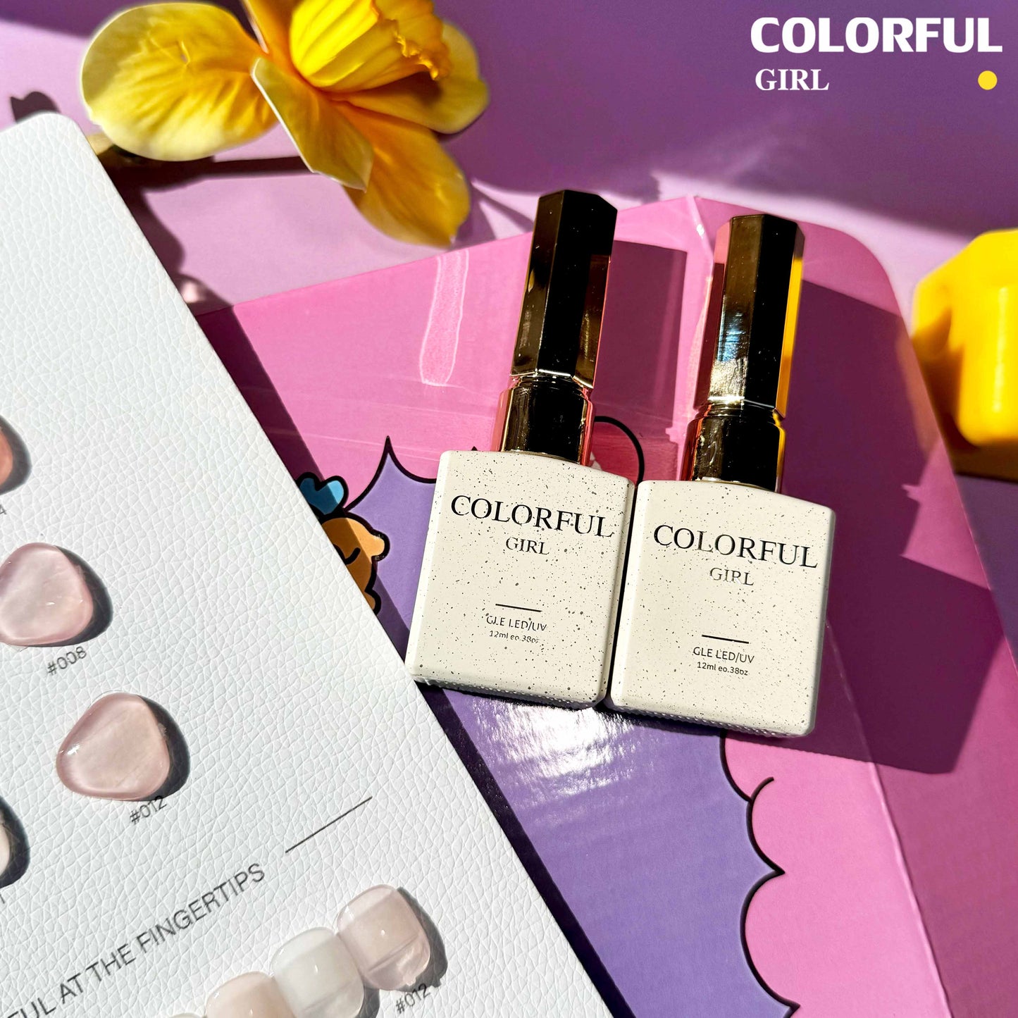 【พร้อมส่ง】 สีทาเล็บเจล Colorful girl  สี（ Colorful girl ) สีเจล  สีเจลไซรัป 12สี ชุดเจลสีเขียว  สีเจลสีพื้น โทนชมพู Ice Peach  แถม ชาร์ทสี