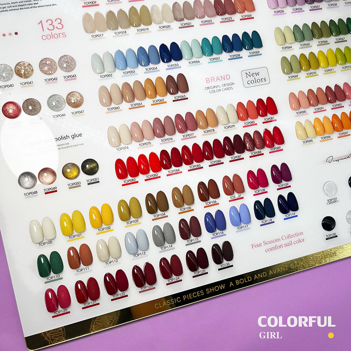 สีเจล SANSU 133 สี ชุดยาทาเล็บ 15ml/ขวด การ์ดสีฟรี +TOP COAT+BASE COAT ชุดร้านเล็บ พร้อมชาร์ทโชว์ ขวดสีเดียวกับสี