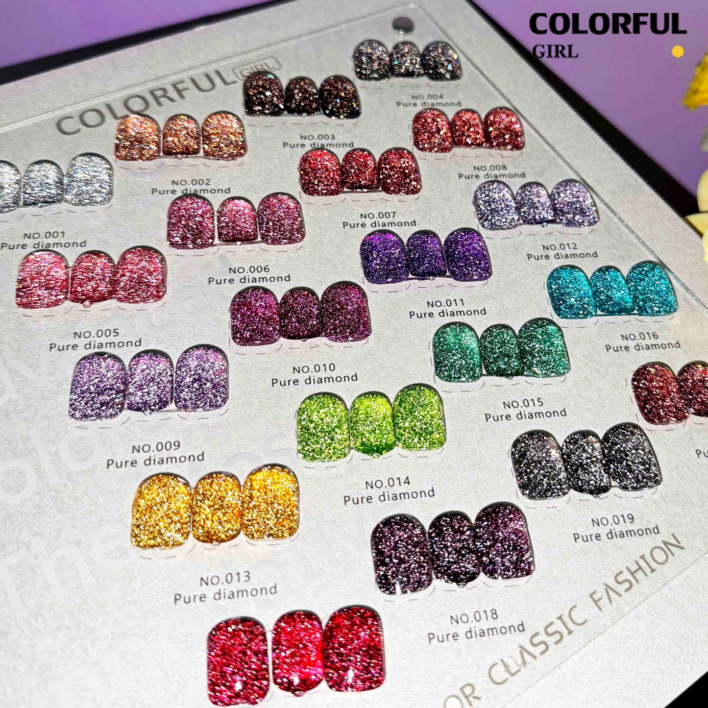 Colorful Girl สีเจลแฟลช 20 สี✨  สีแน่น ติดทนนาน แถมฟรีชาร์ทสี 🎨
