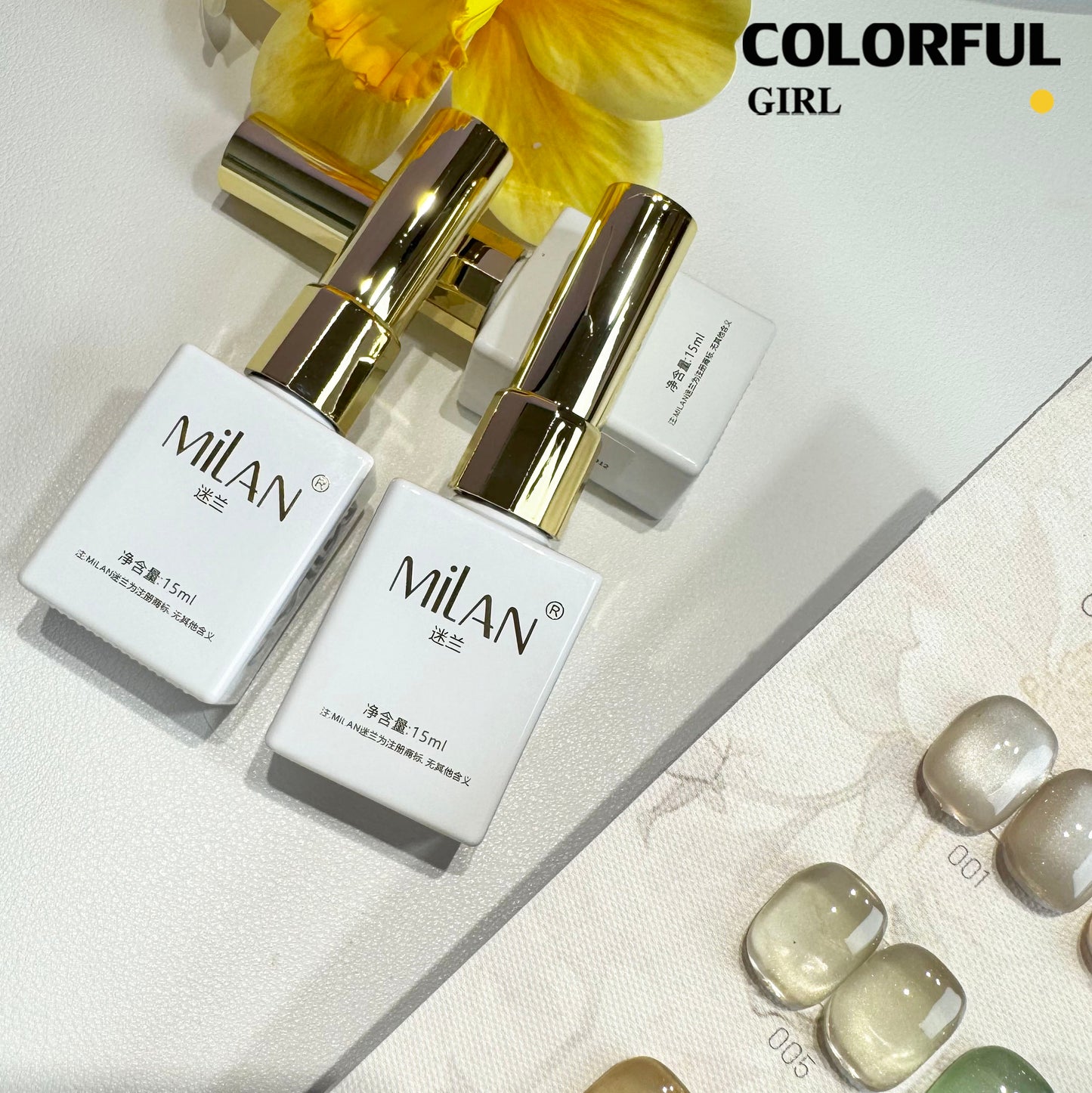【พร้อมส่ง】MILAN 24สี    สีเจลแคทอายเนื้อซาติน  สีเจลแคทอาย 24สี    สีลูกแก้ว ฟรีชาร์ทสี Cat eye  24สี  (แถม ชาร์ทสี ทามาให้แล้ว)สีสวยมาก