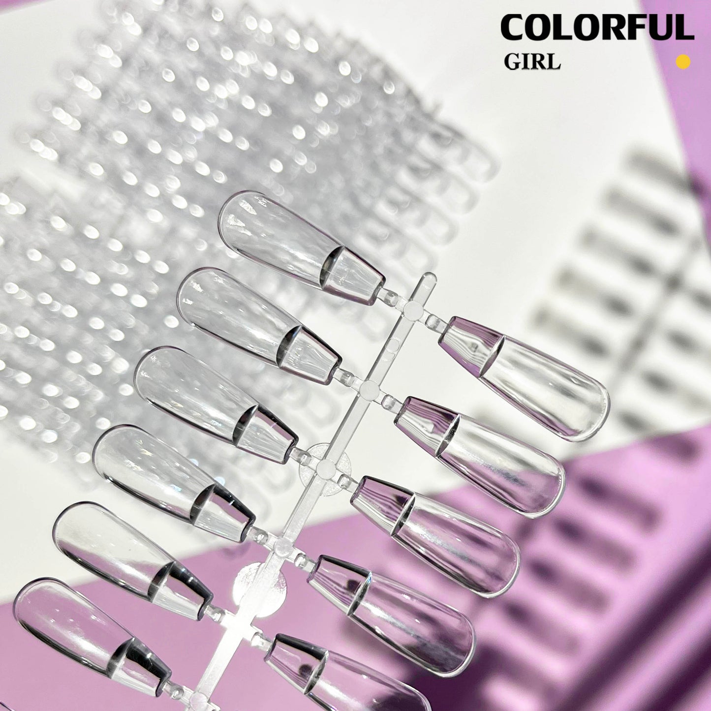 【พร้อมส่ง】เลือกได้ 25 รูปแบบ  ถาดโชว์เล็บปลอมอะคริลิค UV ทรงวงรี ลายดอกไม้ สีขาวใส สําหรับฝึกทําเล็บ
