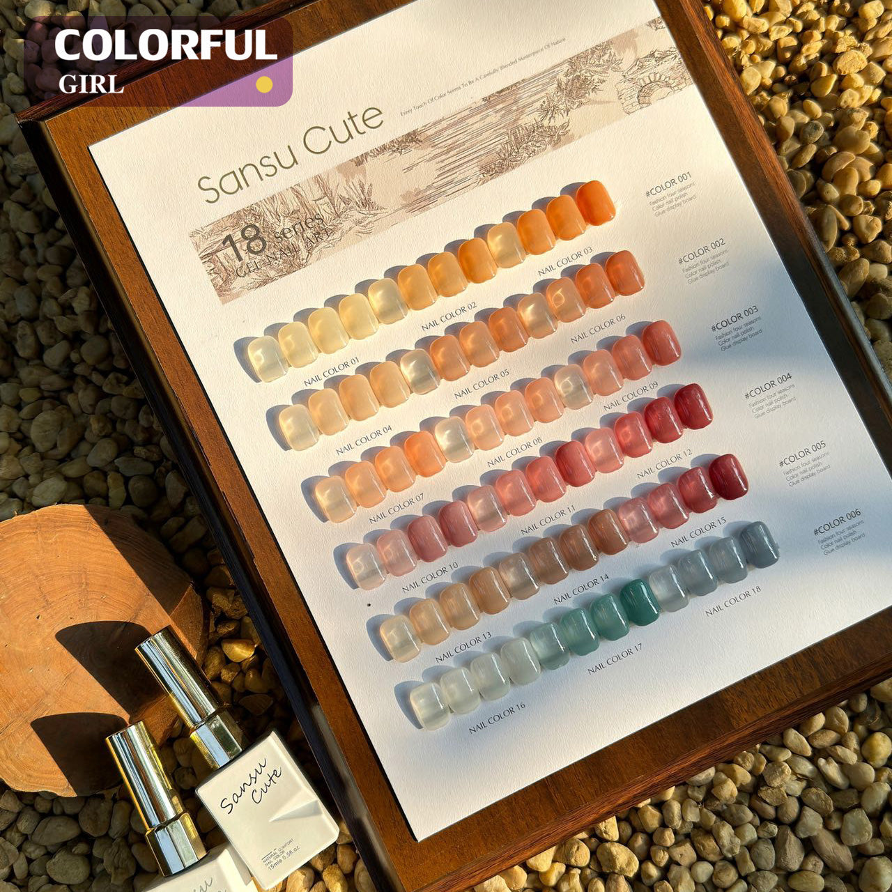 【พร้อมส่ง】SANSU16สี    สีเจลไซรัปรุ่นใหม่ 16สี ฟรีชุดชาร์จชาร์จ   เนื้อสวยละมุนค่ะ  ไม่บางจนเกินไปทาง่ายและสวยมาก  (แถม ชาร์ทสี ทามาให้แล้ว)