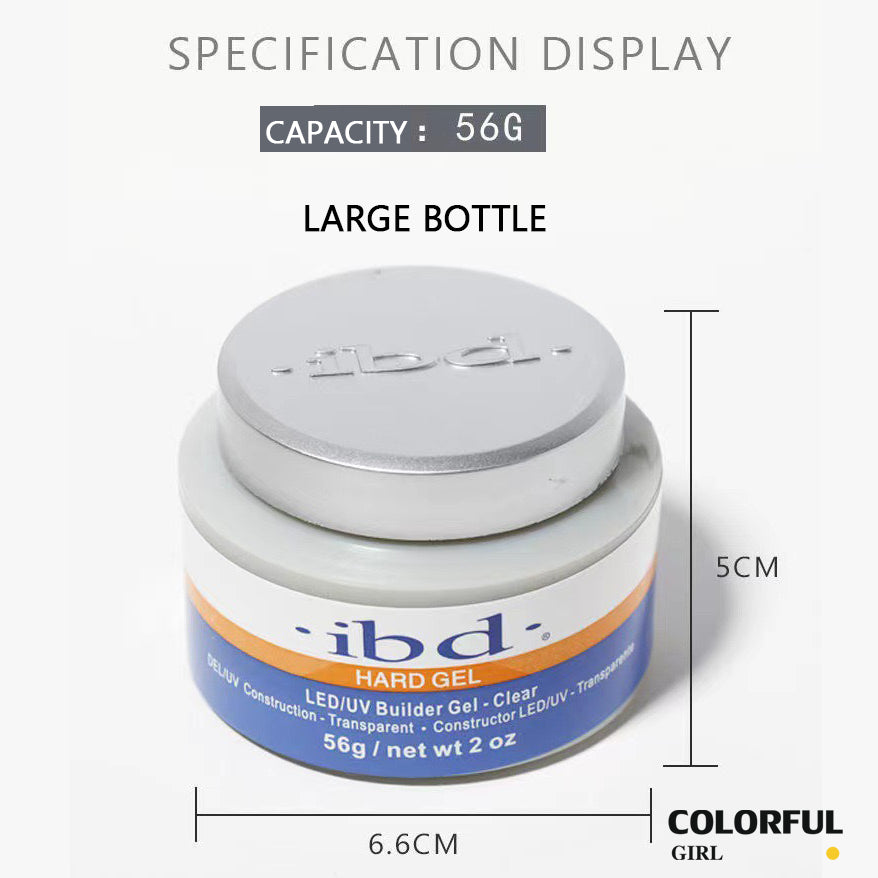 【พร้อมส่ง】 เจลต่อเล็บibd  3สี Hard gel ibd bulider gel ibd  ใช้สำหรับต่อเล็บ ฝังลาย ทำ3D ปั้นนูน เสริมหน้าเล็บ ติดอะไหล่ ขนาด 56 g