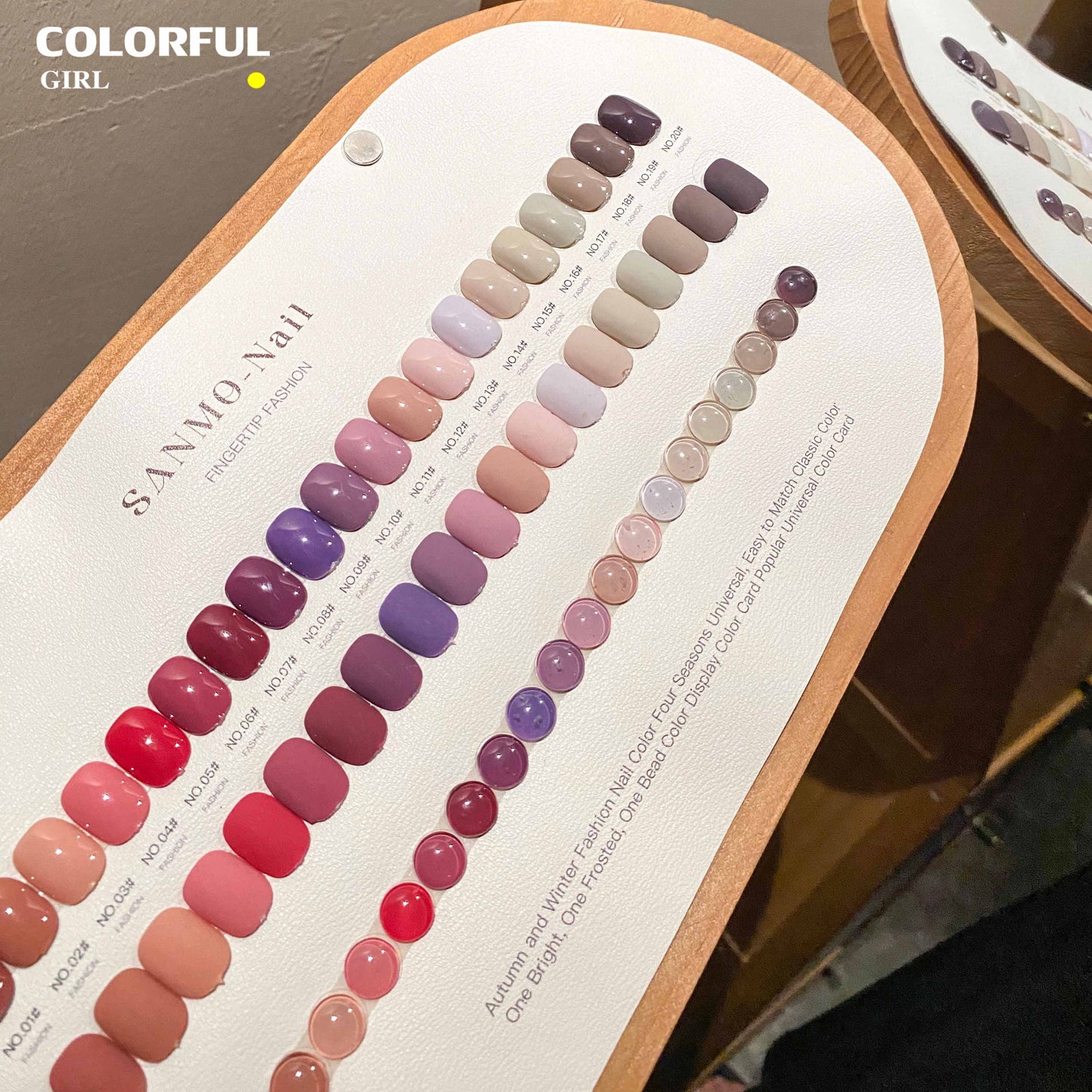 【พร้อมส่ง】20สี โทนสีม่วง / โทนสีน้ำตาล  สีเจลสีพื้น SANMO สี （ SANMO) สีเจล 20สี   แถม ชาร์ทสี