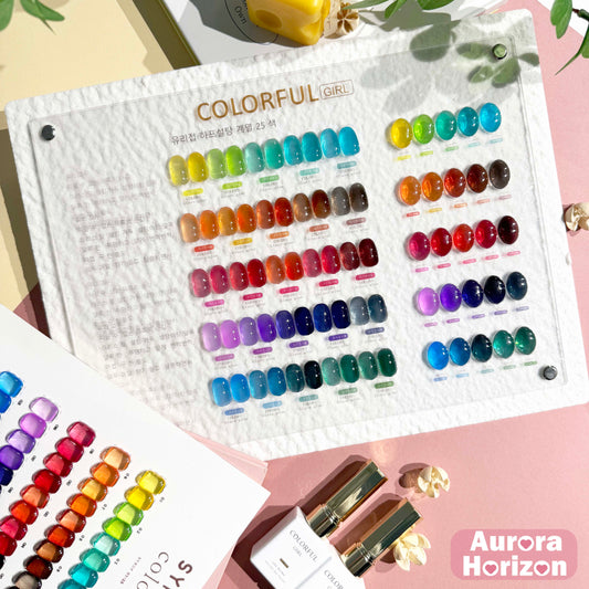 สีเจลไซรัป 25 สี COLORFUL GIRL สีลูกกวาด โทนสีสะอาด ดูสบายตา ฟรีชาร์ทสี