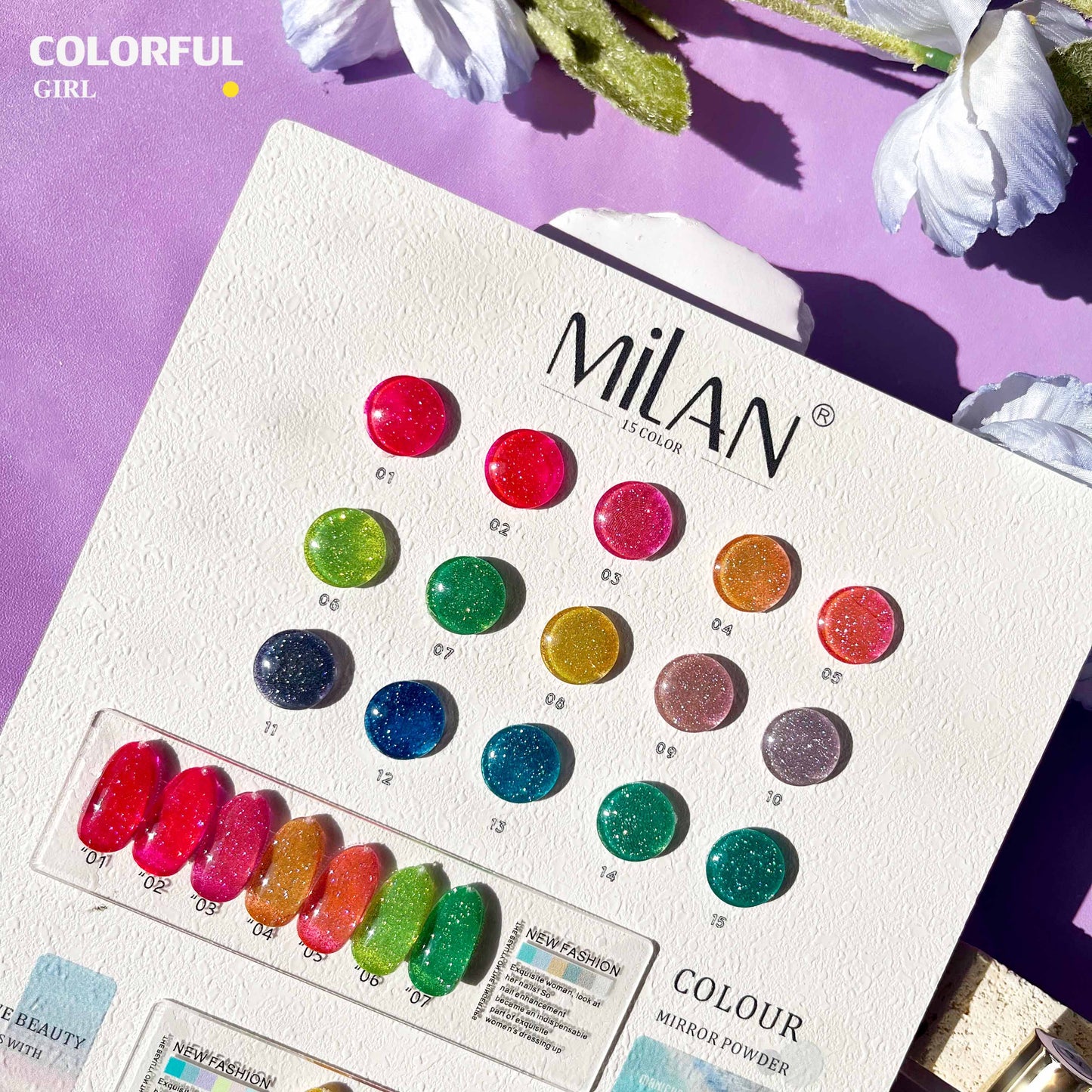 สีทาเล็บเจล 【พร้อมส่ง】MILAN 15สี  สีเจล สีเจลแฟลช15สี สีเจลแฟลช   แถม ชาร์ทสี 15 มล.