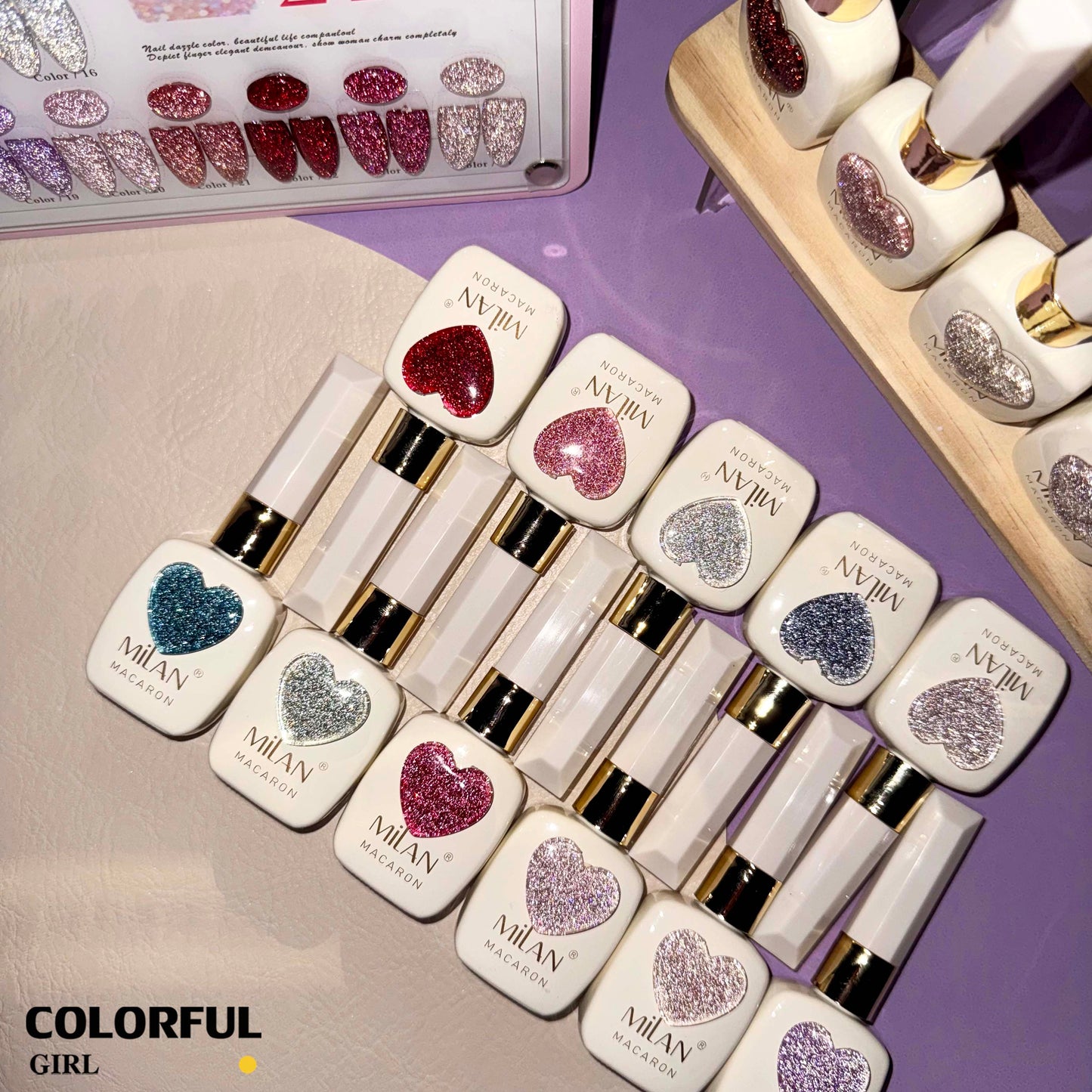 【พร้อมส่ง】MILAN C19สีเจลแฟลช 24สี (milan)สีเจลทาเล็บ สี แถม ชาร์ทสี ยาทาเล็บเจล ชุดสี 24สี + ฟรีชาร์ทสี