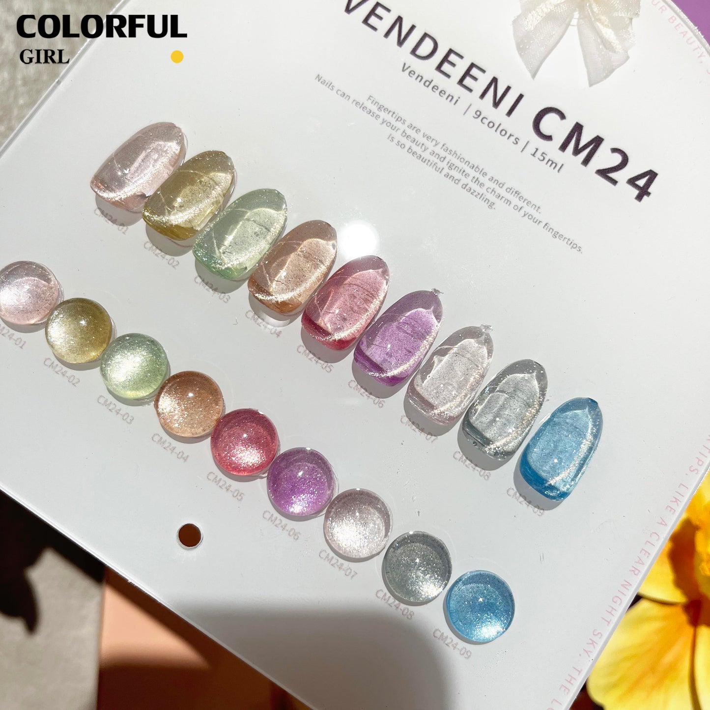 พร้อมส่งในไทย สีเจลทาเล็บแคทอาย《 VENDEENI VDN-CM34》9สี  สีลูกแก้วแคทอาย สีลูกแก้ว ส่งไว! แถม ชาร์ทสี✨