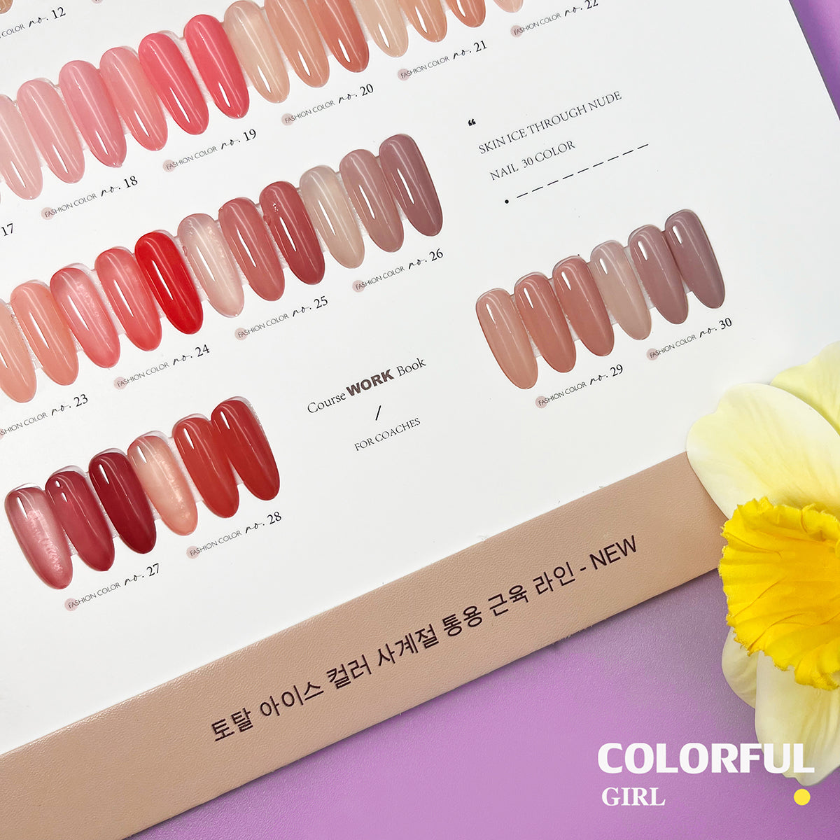 ✨พร้อมส่ง🇹🇭✨LIHONG 30 สี โทนชมพู  30 สี แถม ชาร์ทสี ไซรัปสุขภาพดี  แถมชาร์ทอะคริลิคสำเร็จรูป    สีเจลไซรัป