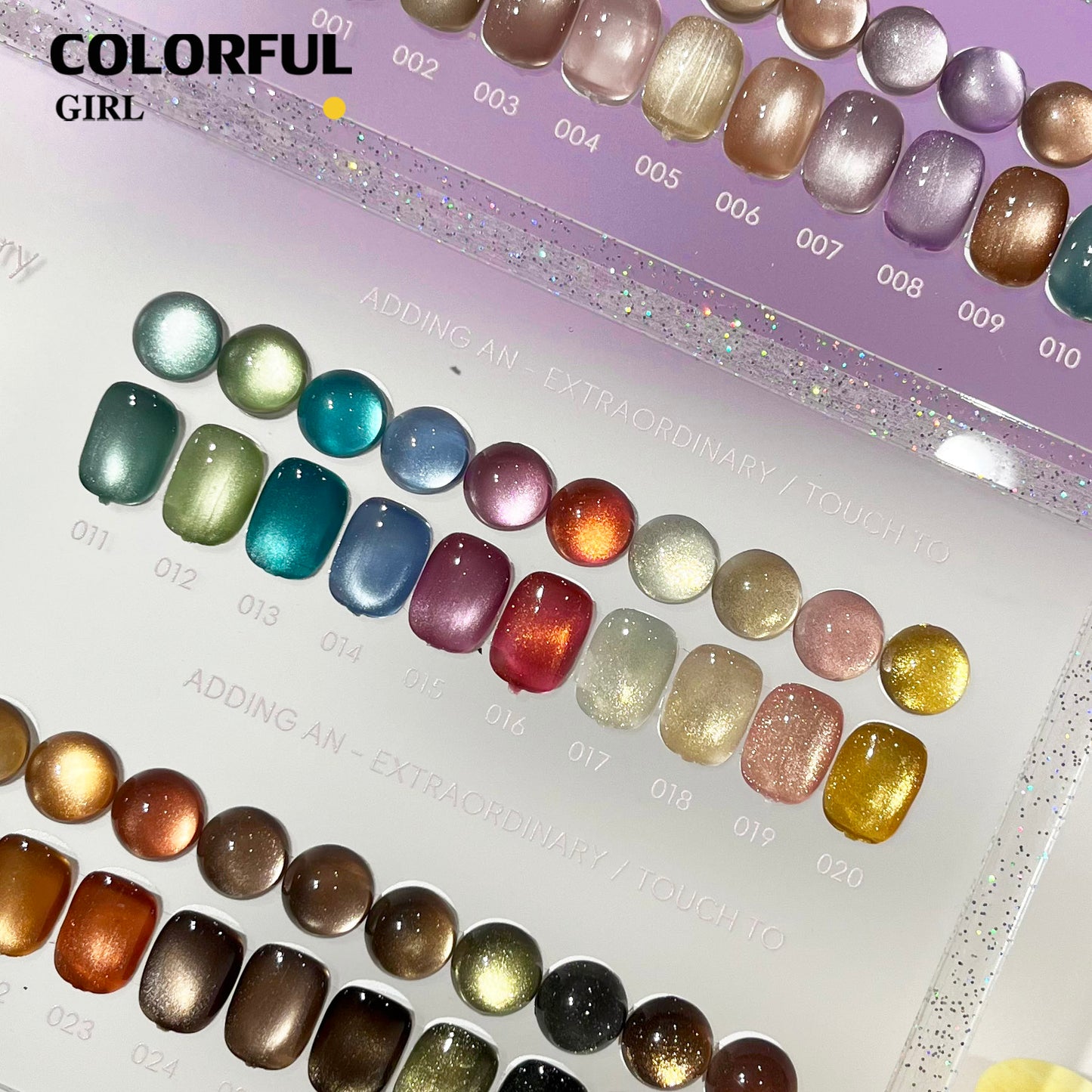 MILAN 40 สี สีเจลแคทอายเนื้อซาติน+สีเจลแคทอาย  แถมฟรีชาร์ทสี