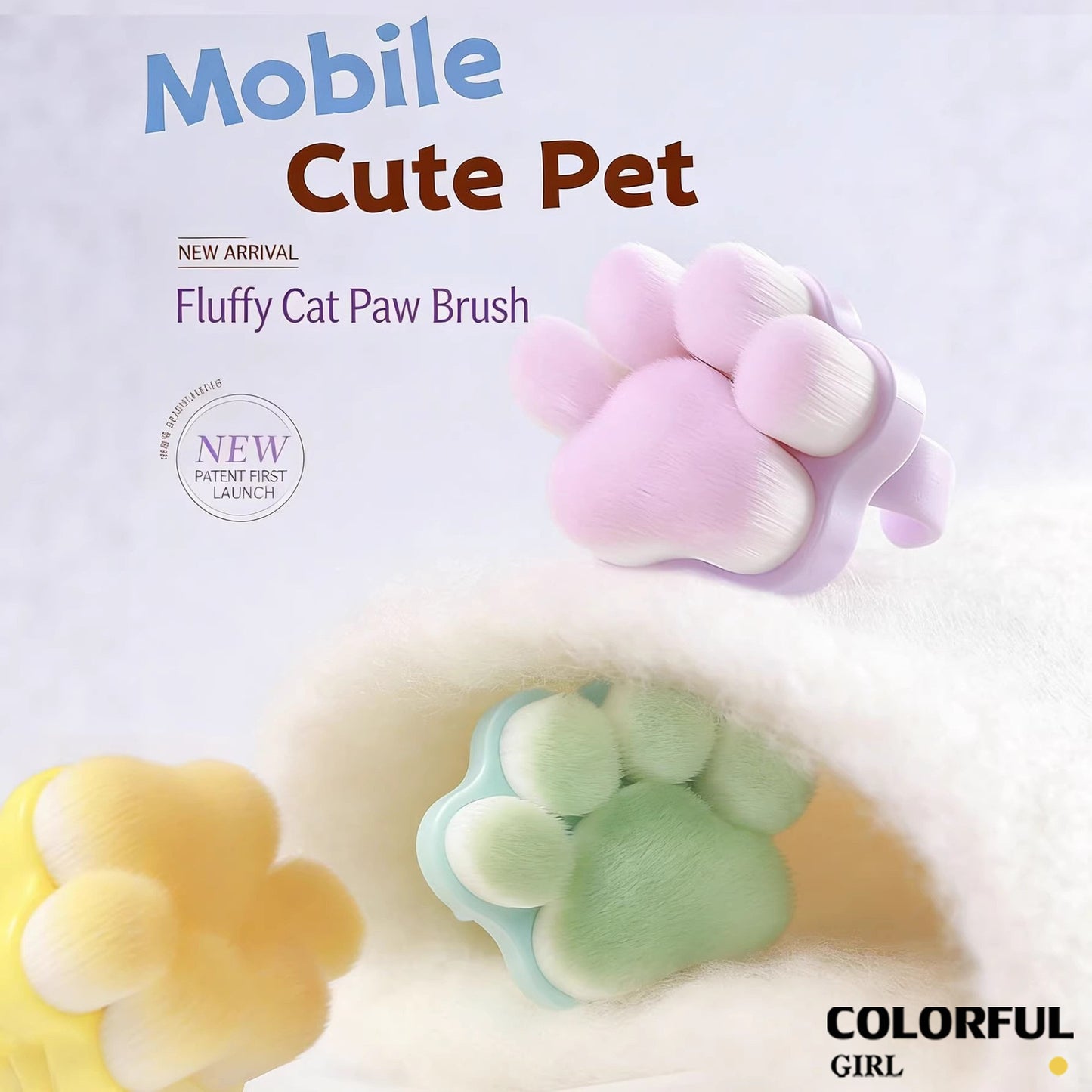 ✨ พร้อมส่ง ♡ แปรงปัดฝุ่นเล็บลายอุ้งเท้าแมว 3D｜แปรงปัดฝุ่นเล็บแบบสวมนิ้ว｜ขนแปรง PBT นุ่มพิเศษ｜อุปกรณ์ทำความสะอาดผงฝุ่นเล็บแบบมืออาชีพ