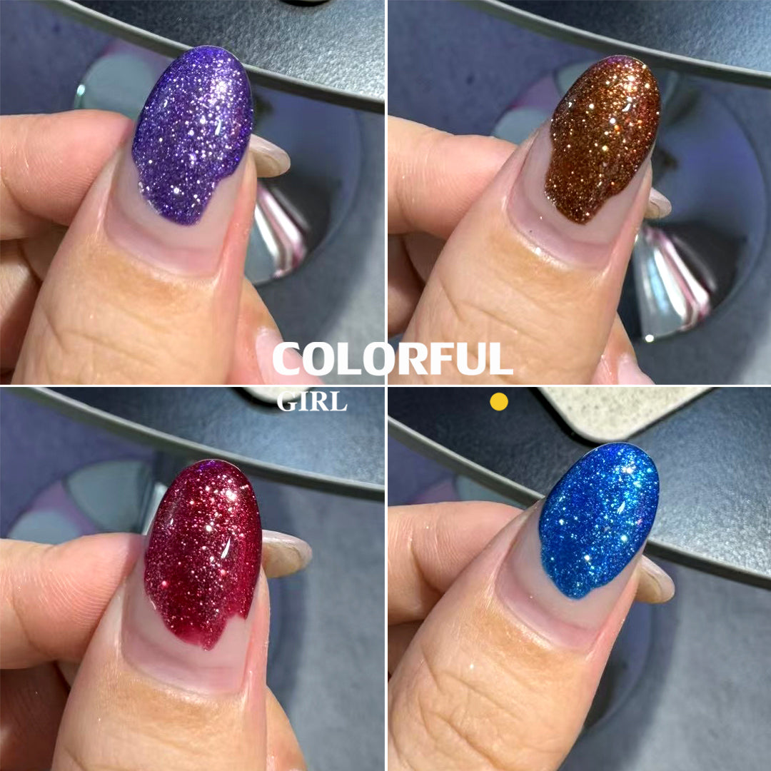 พร้อมส่งในไทย 《 JIAOYANSHE 》16สี สี พร้อมชาร์ทสีค่ะสีแน่นสวยมากเลยนะคะ   สีเจลแฟลชกลิตเตอร์  แพลตติมันแฟลช+ประกายออโรร่า  กากเพชรชัด แน่น