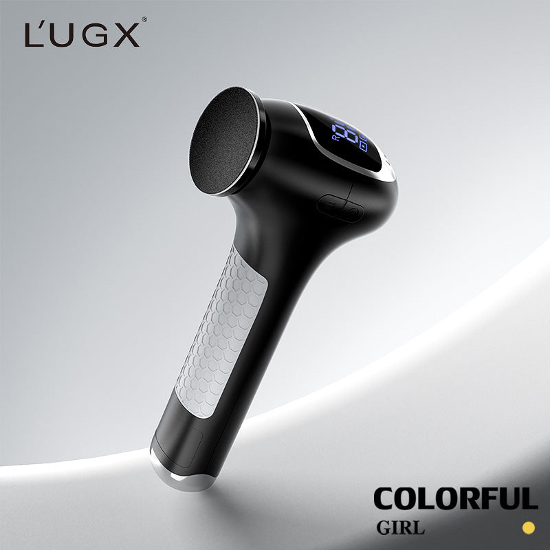 LUGX LG-628 เครื่องขัดเท้าไฟฟ้า ปรับระดับได้ 3 ระดับ ขัดส้นเท้า ผิวด้าน หนังกำพร้า แบต 2500mAh ใช้ได้ 8–10 ชม. เครื่องขัดส้นเท้าไฟฟ้าอัจฉริยะ